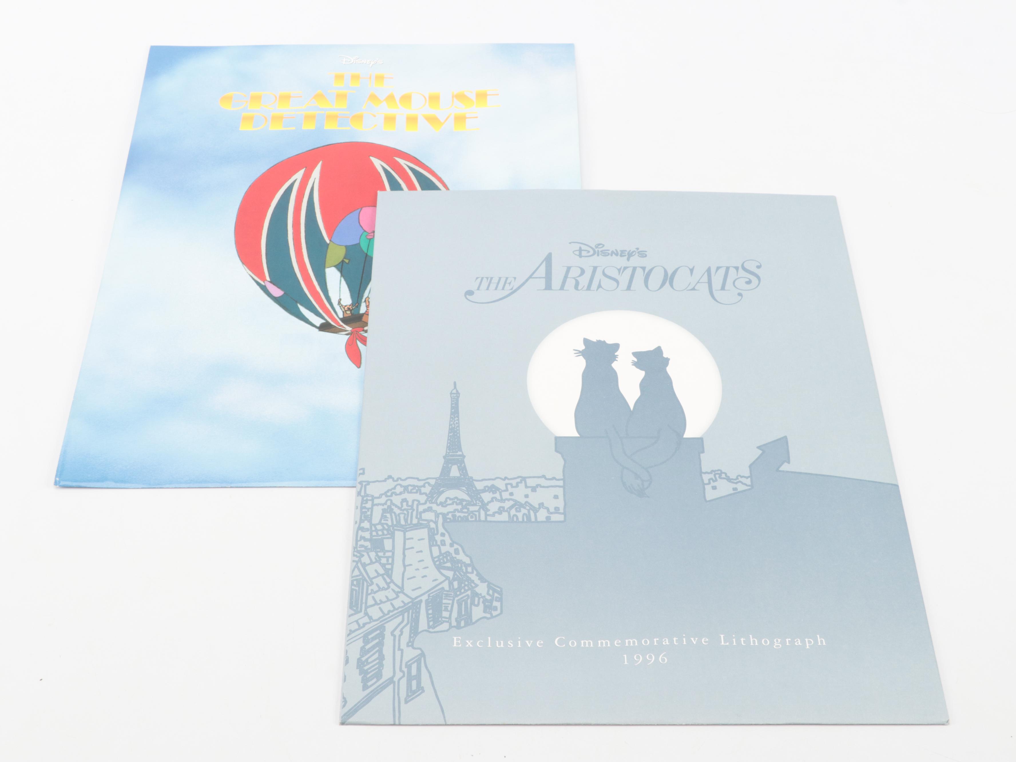 Disney Offset Lithographs from "The Little Mermaid," "The Aristocats," and More