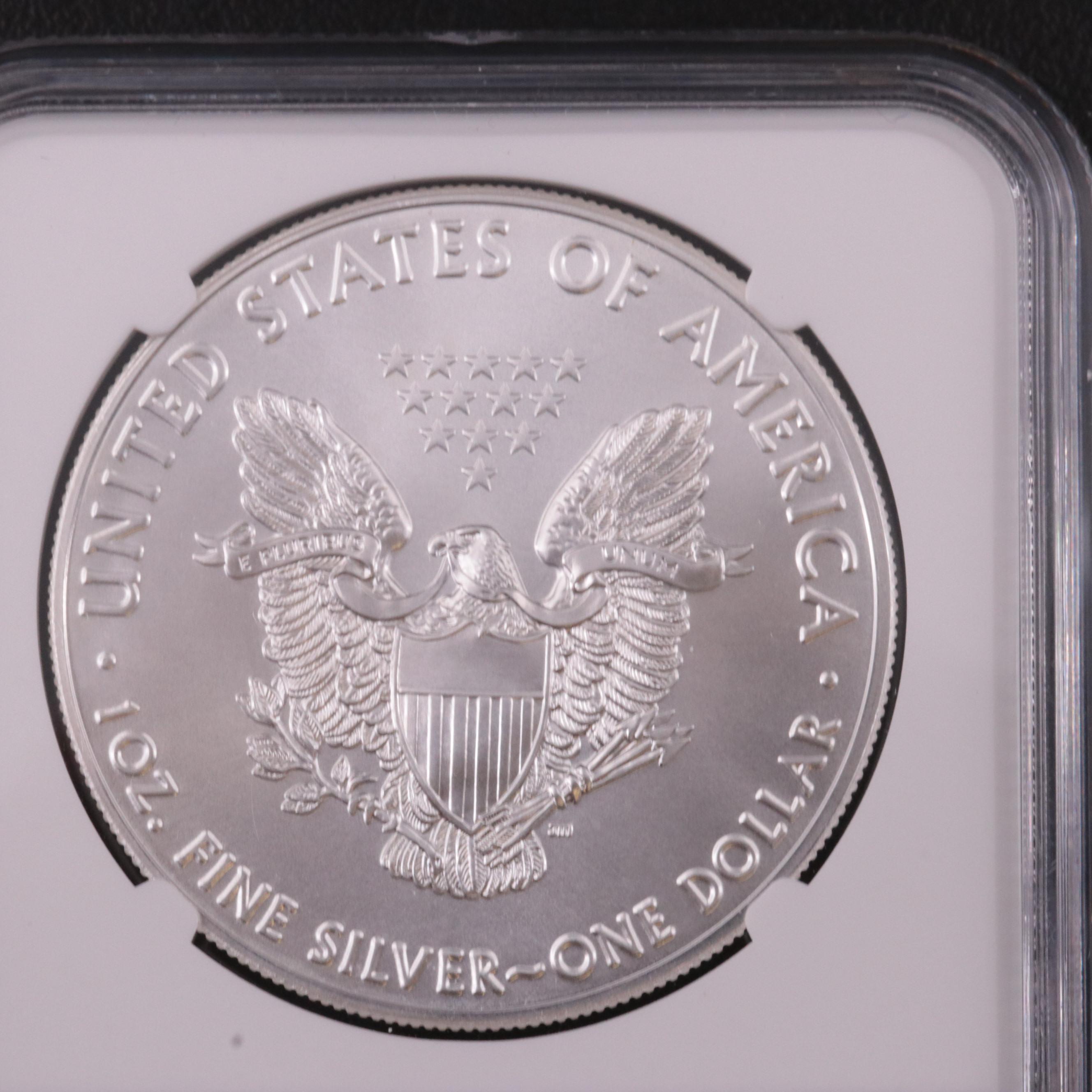 NGC MS70 2018-W $1 U.S. Silver Eagle