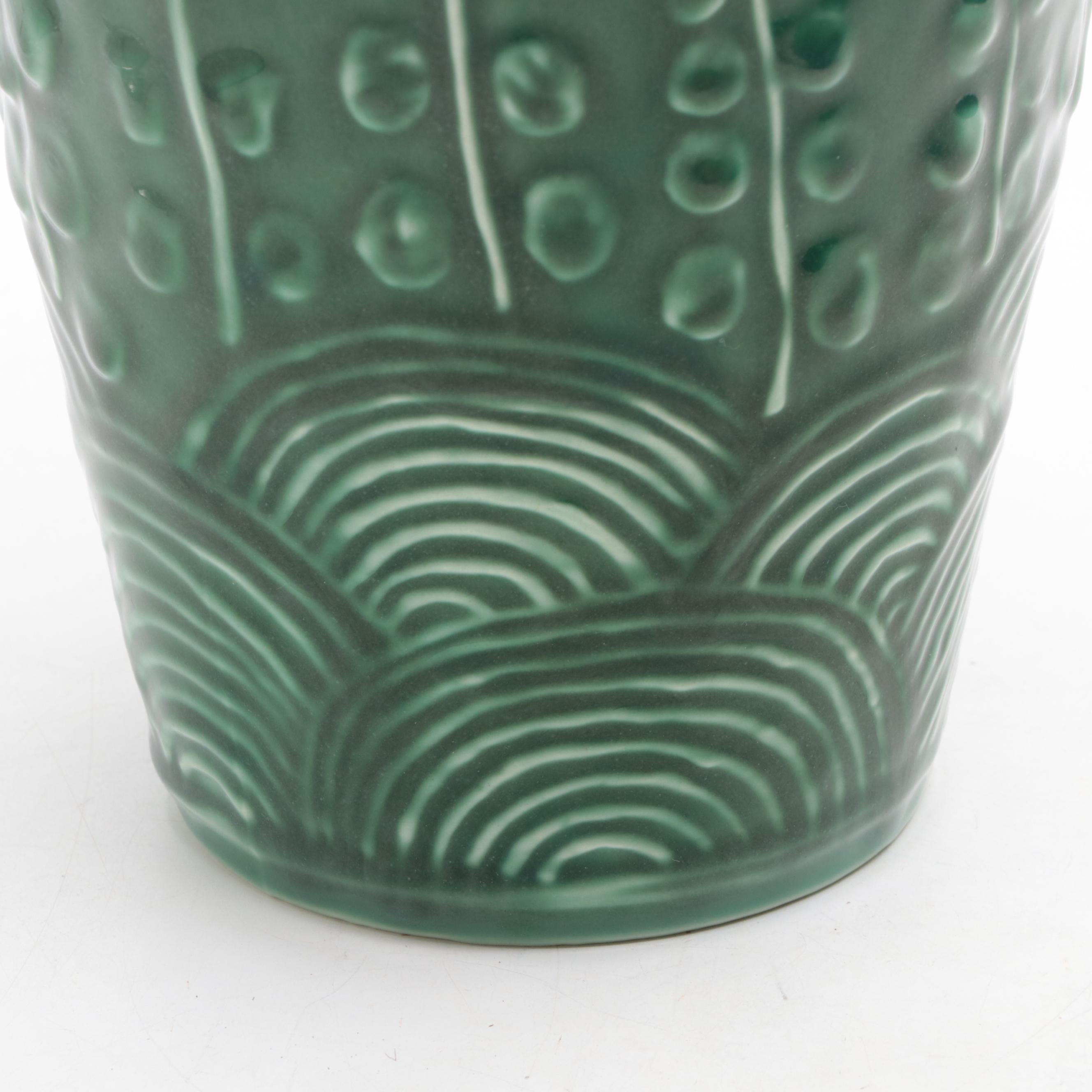 Rookwood Pottery Bleeding Heart and More Ceramic Vases, Mid-20th Century