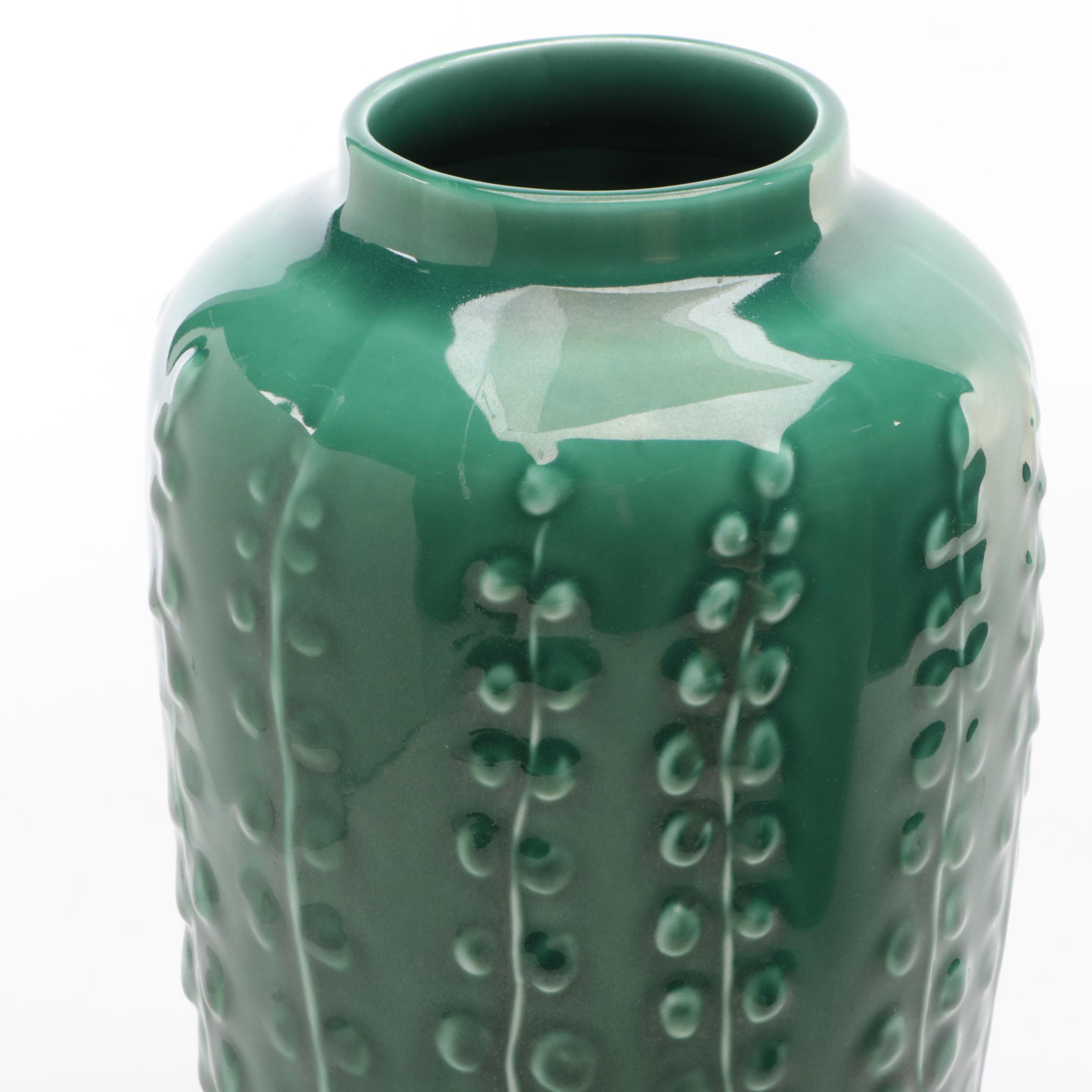 Rookwood Pottery Bleeding Heart and More Ceramic Vases, Mid-20th Century