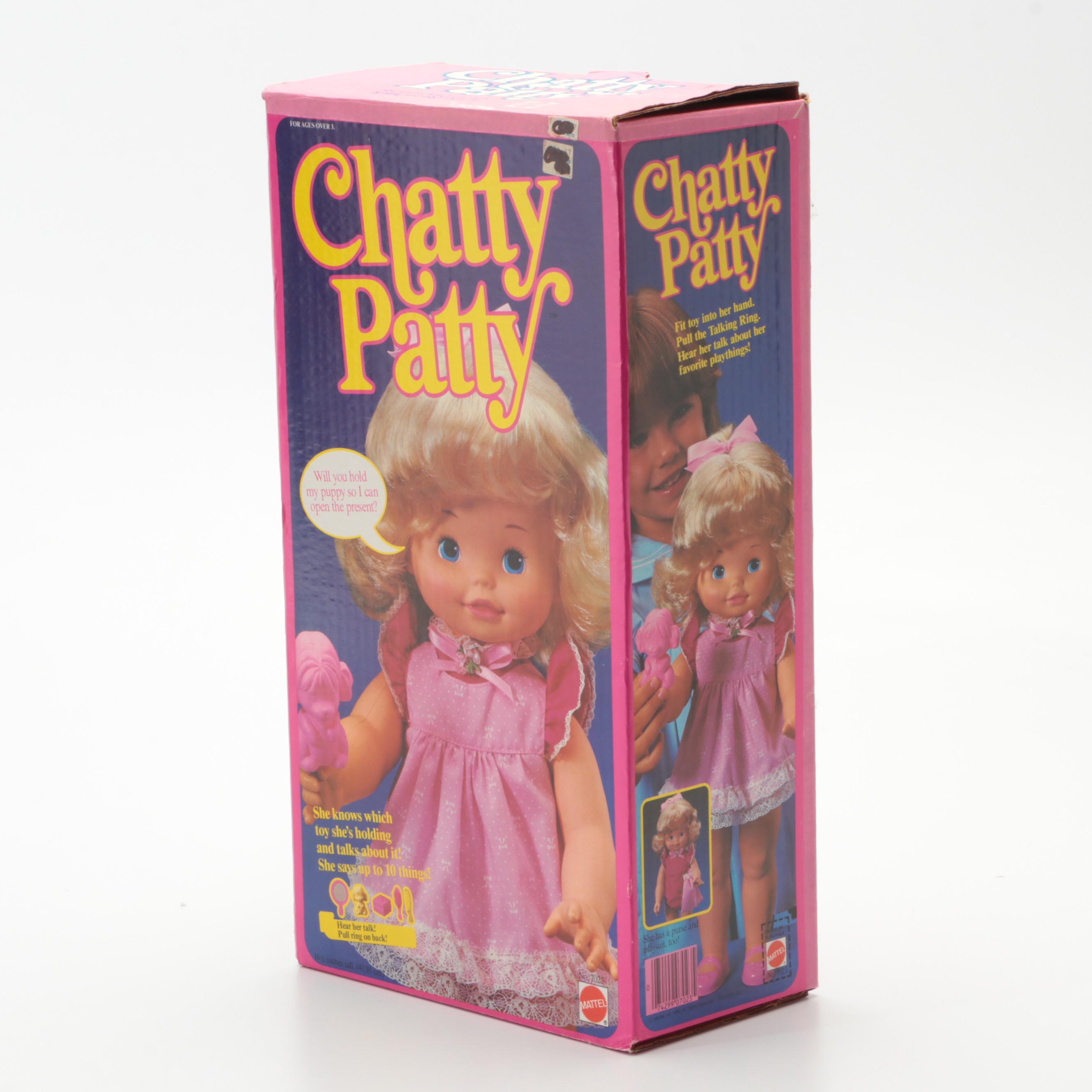 Mattell "Chatty Patty" Vinyl Doll with Box, 1983