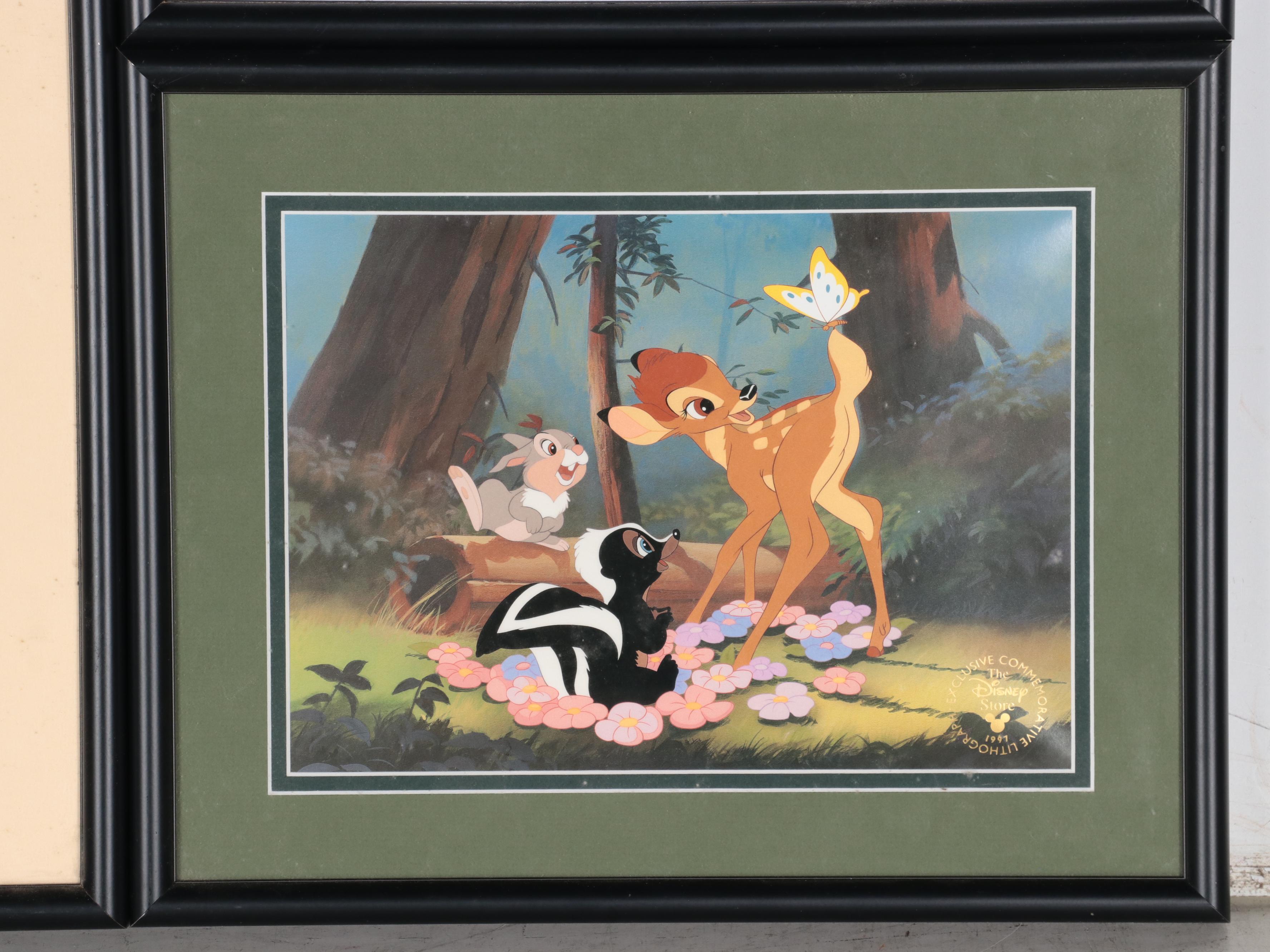 Disney Offset Lithographs from "Snow White," "Sleeping Beauty," "Bambi," More