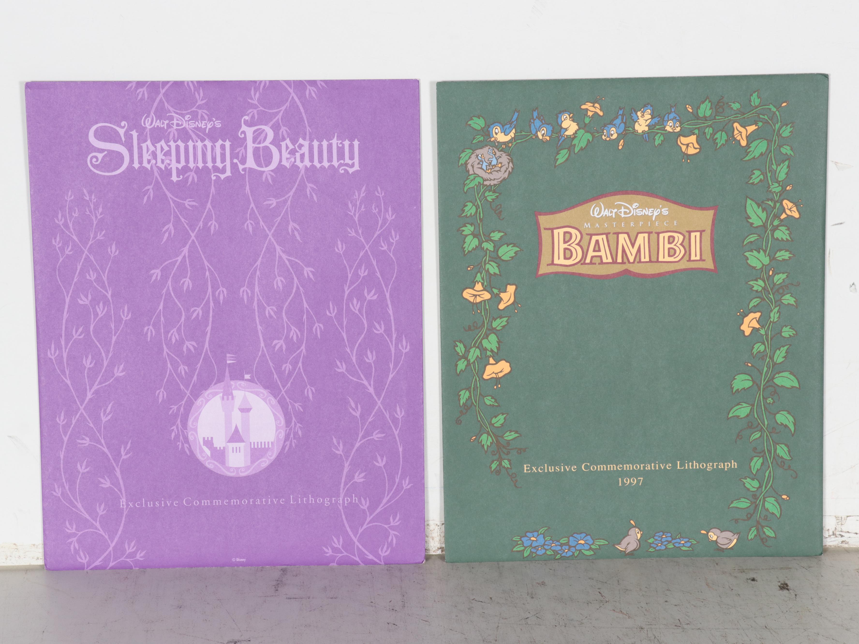 Disney Offset Lithographs from "Snow White," "Sleeping Beauty," "Bambi," More