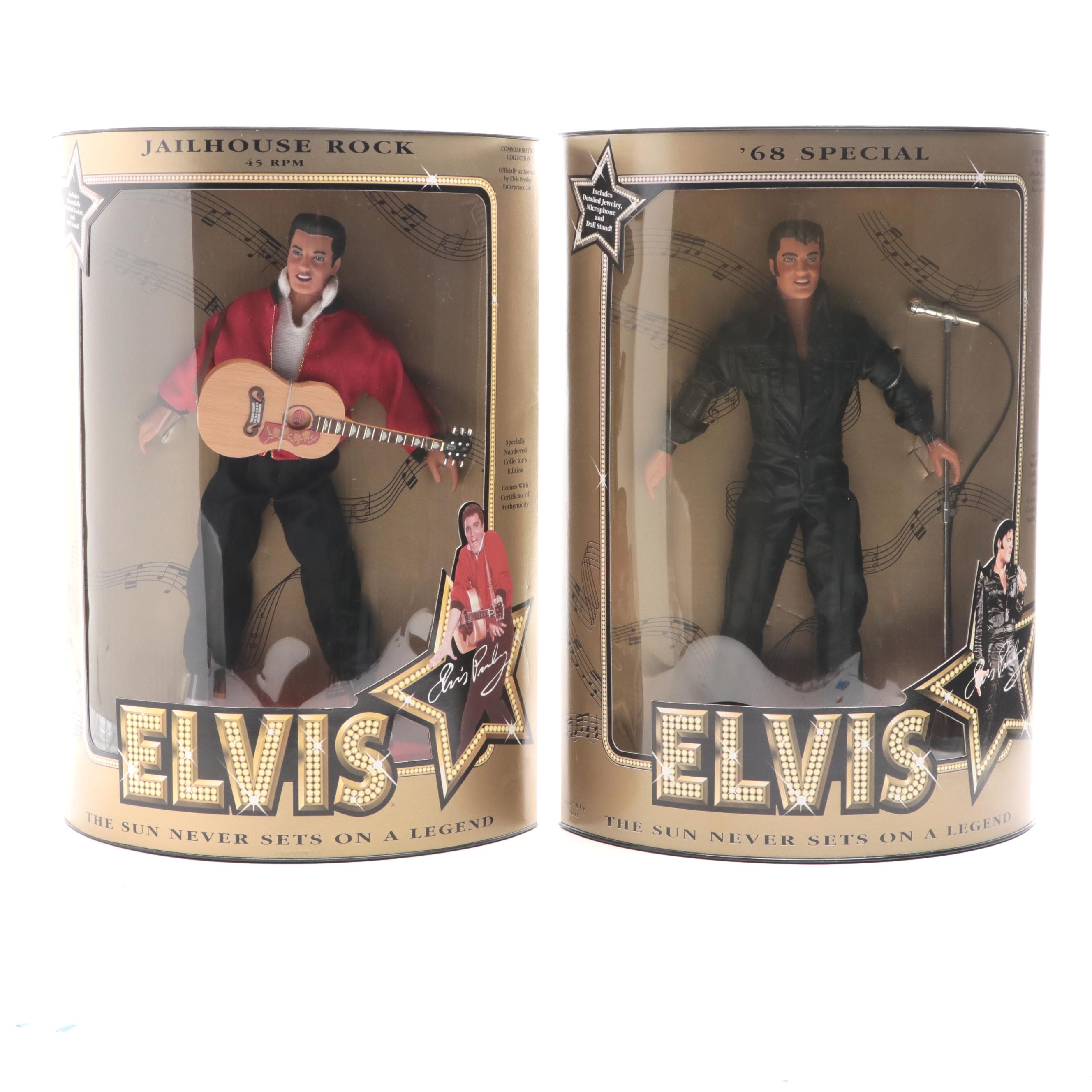 Hasbro "Jailhouse Rock" and "'68 Special" Elvis Presley Dolls