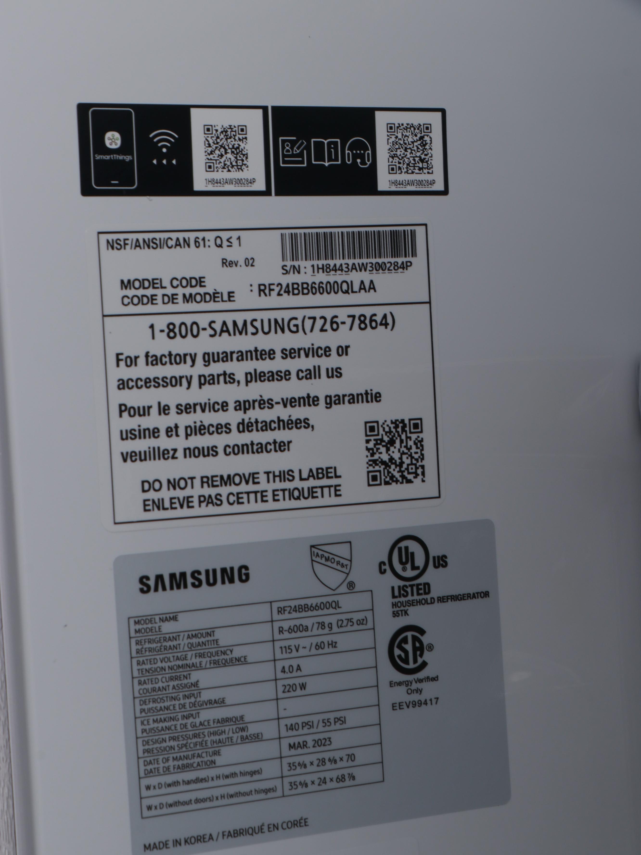 Samsung Stainless Steel French Door Refrigerator with Beverage Center