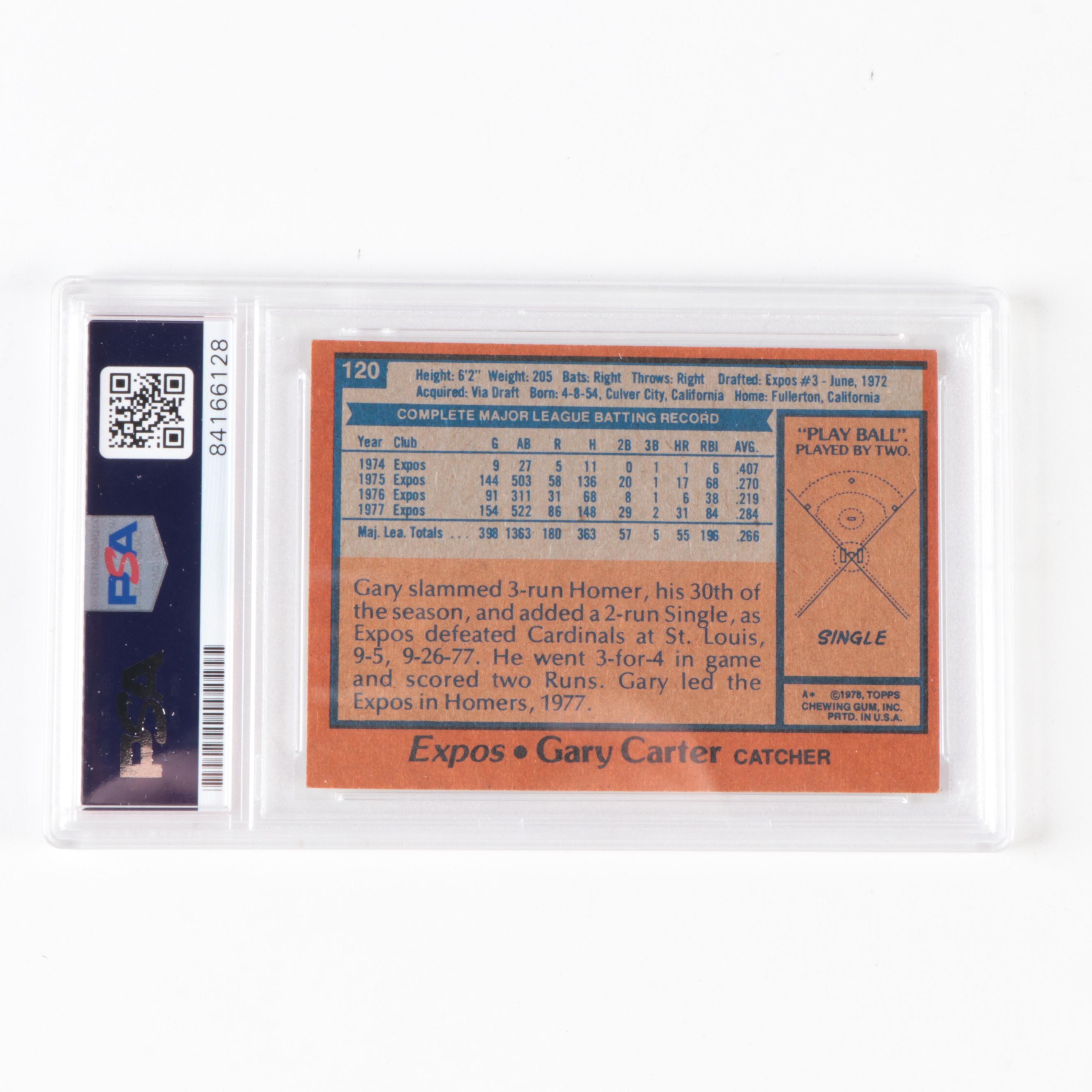 Gary Carter and Andre Dawson Signed Montreal Expos PSA Authentic Card, Photo