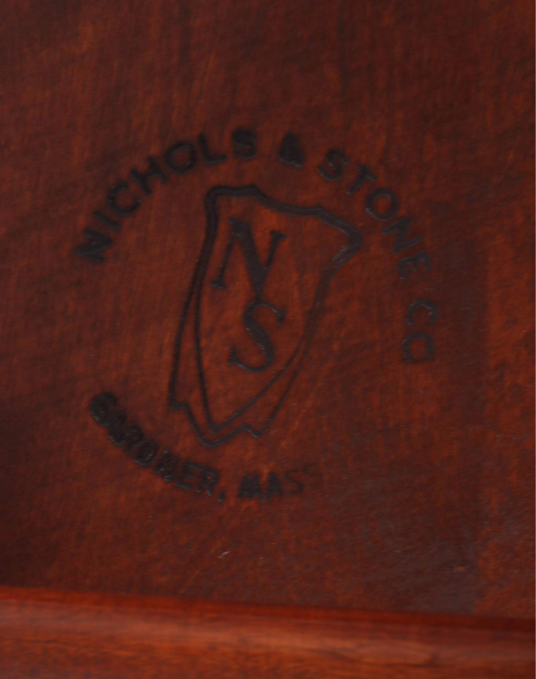 Nichols & Stone Co. Colonial Style Maple and Birch Rod-Back Windsor Rocker