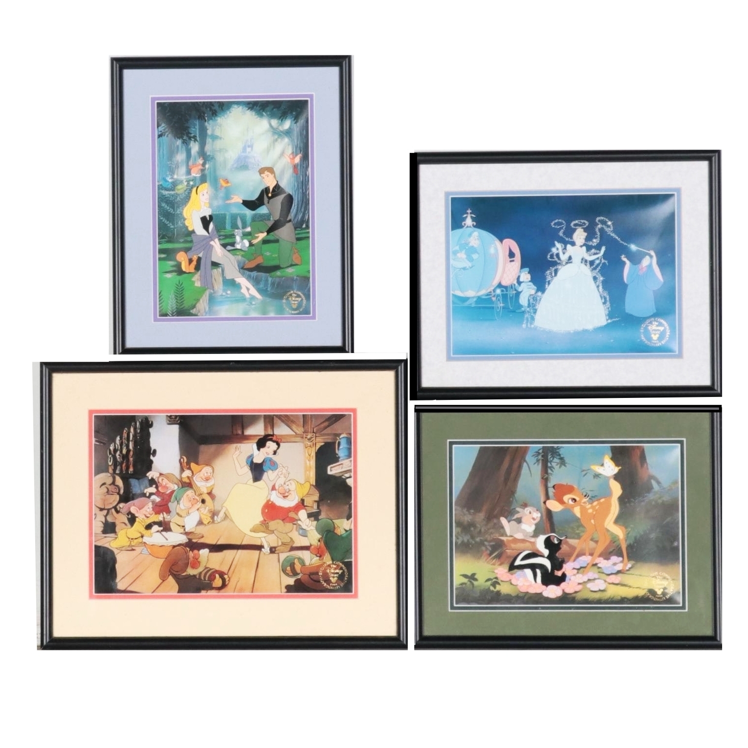 Disney Offset Lithographs from "Snow White," "Sleeping Beauty," "Bambi," More