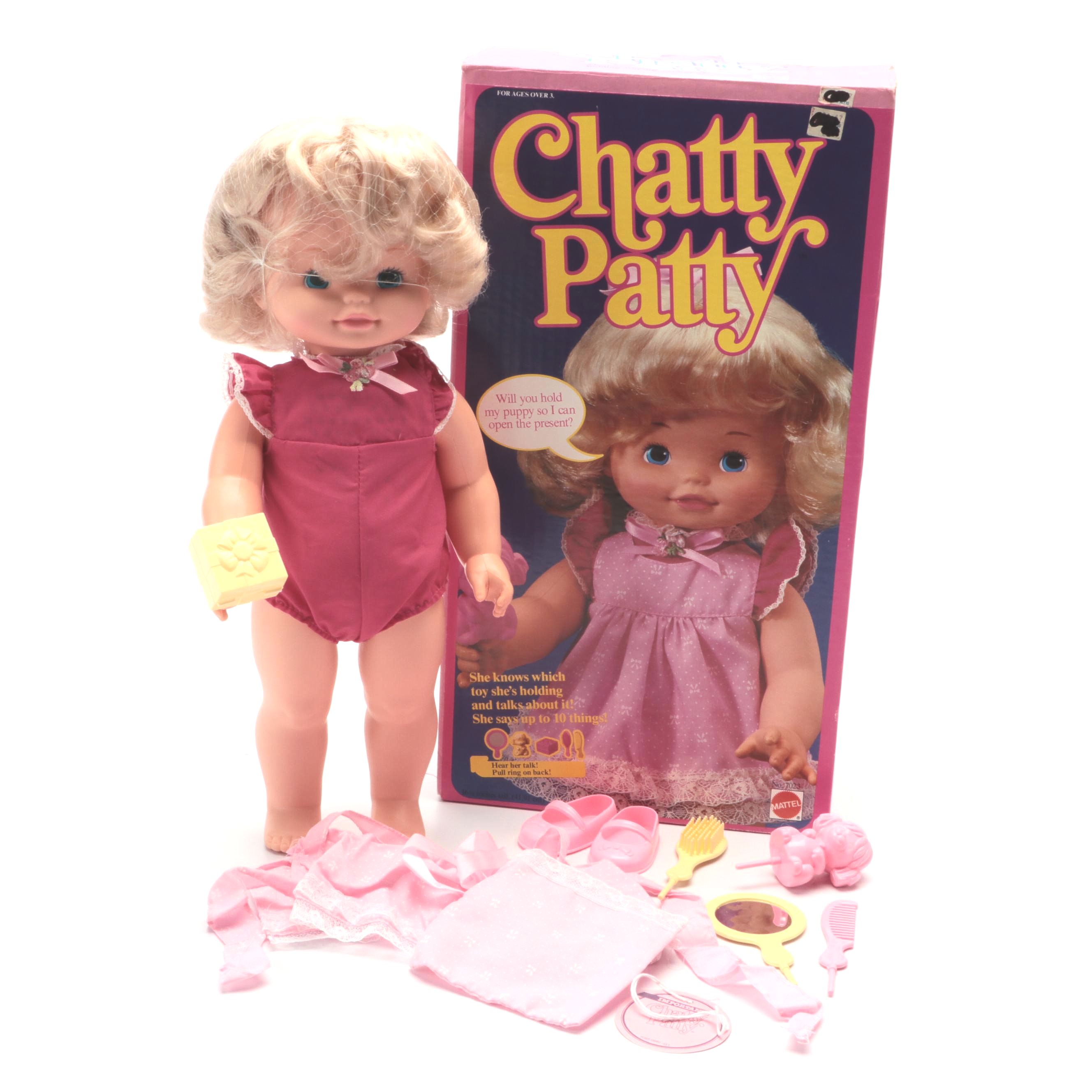 Mattell "Chatty Patty" Vinyl Doll with Box, 1983