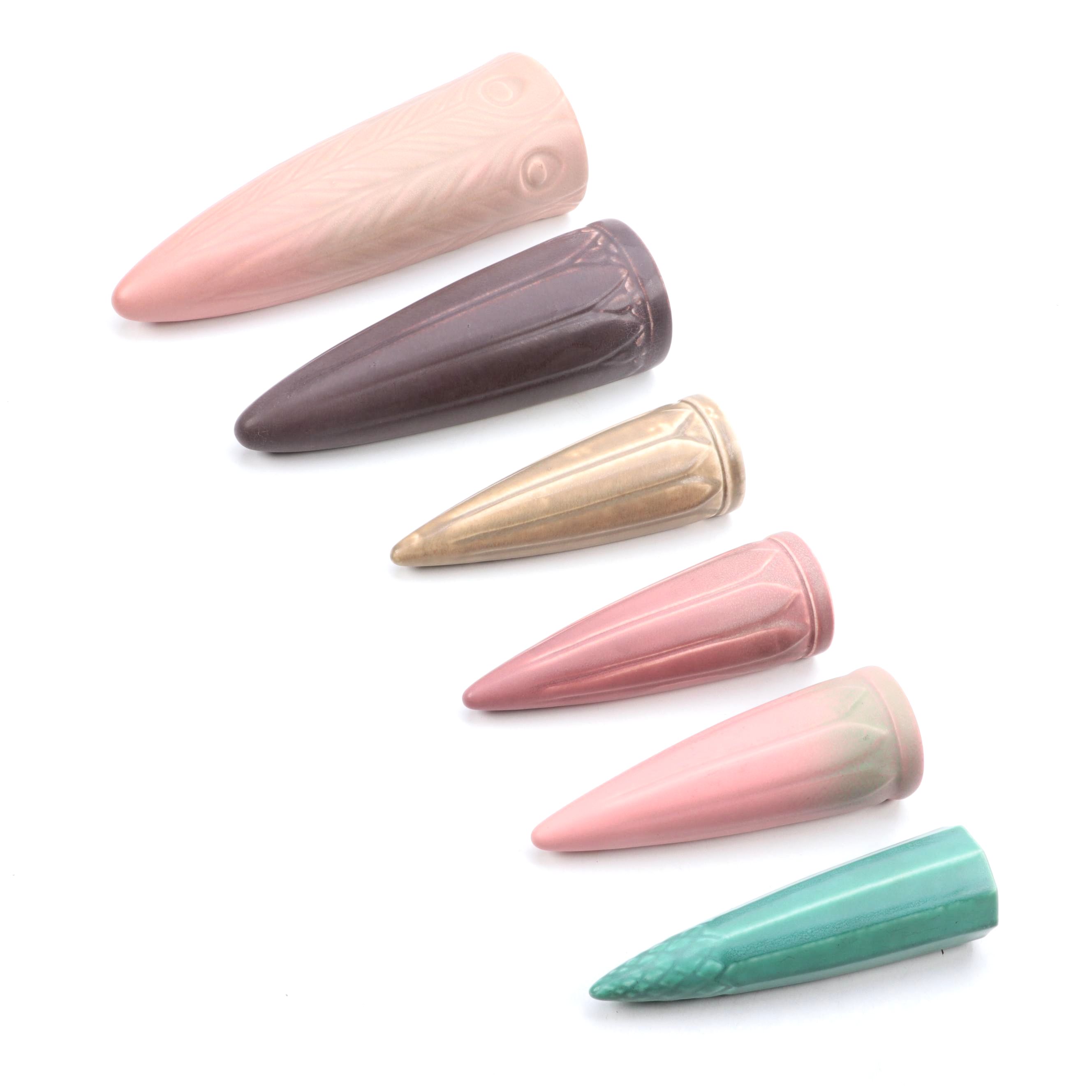 Rookwood Pottery Matte Glazed Wall Pockets, Early to Mid 20th Century