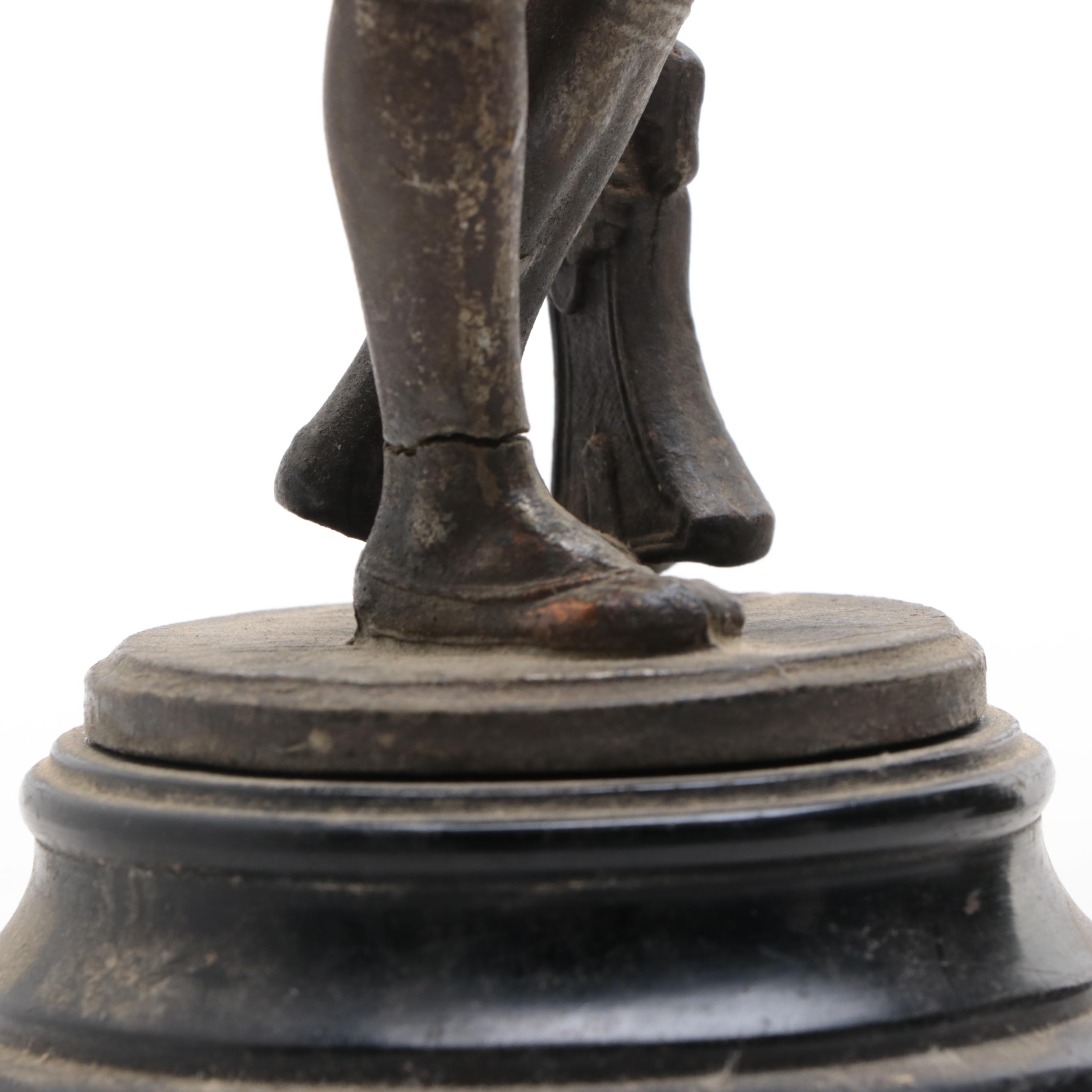 Victorian Spelter Figurine and Mantel Ewer, Late 19th/ Early 20th Century