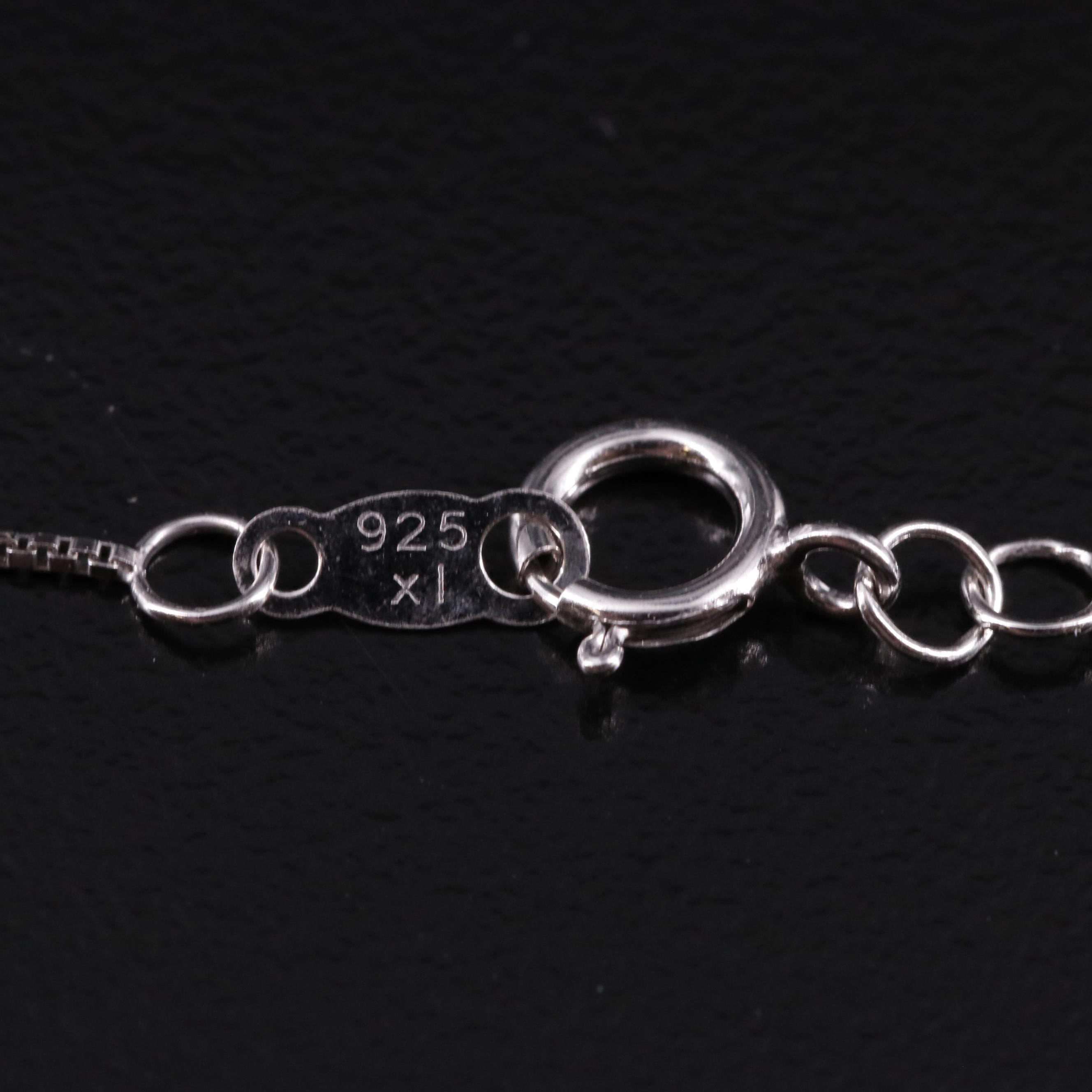 Sterling Diamond Hummingbird Pendant Necklace