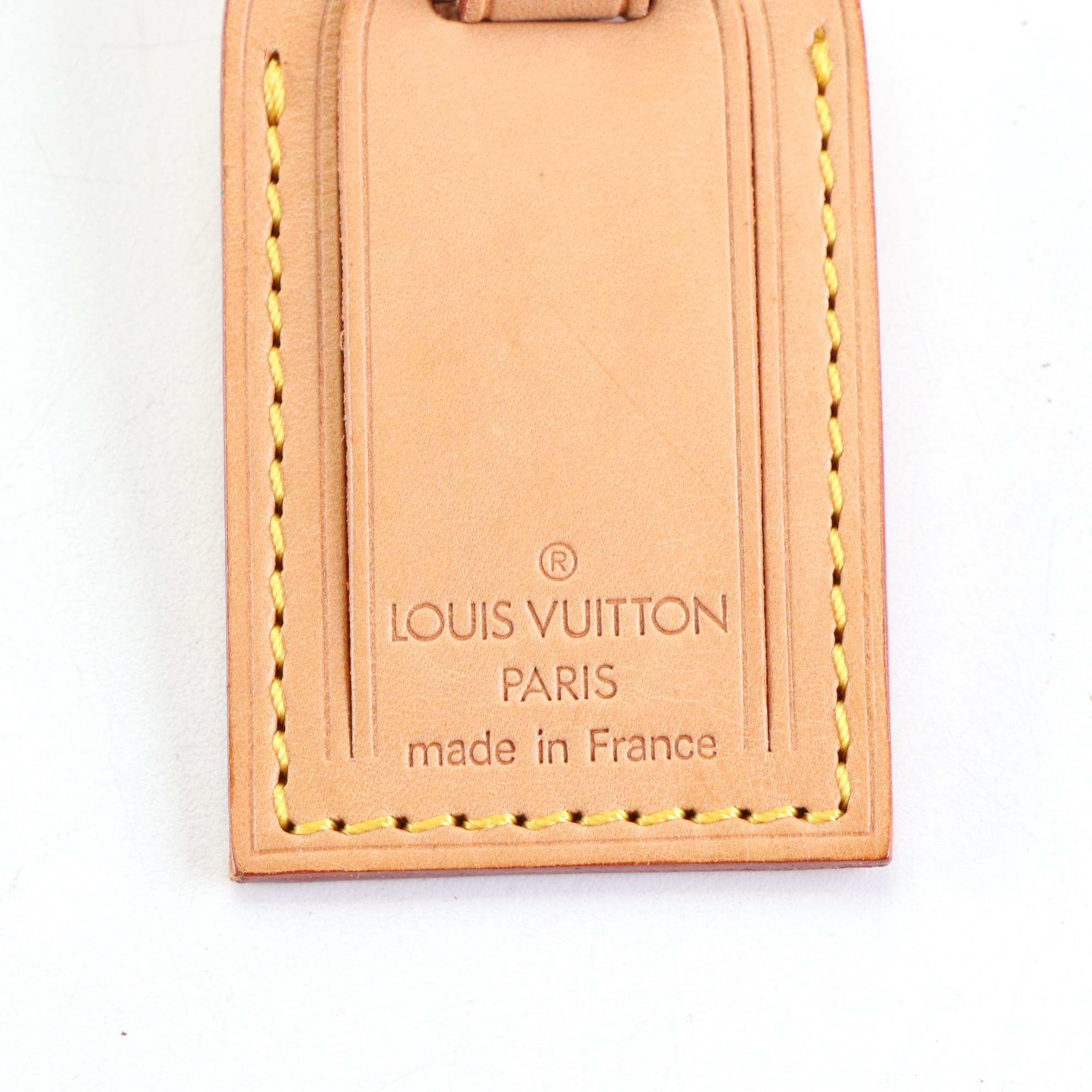 Louis Vuitton Small Luggage Tag in Vachetta Leather