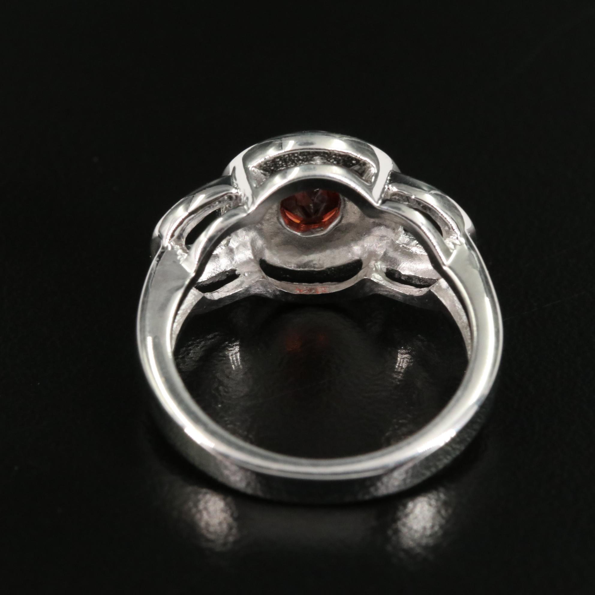 Sterling Garnet Ring