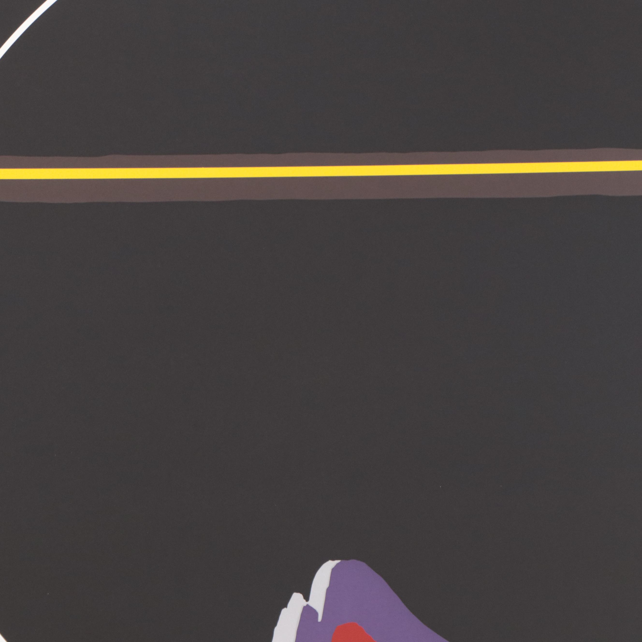 Thomas Whelan Benton Serigraph "Rainbow Mountain," 1981