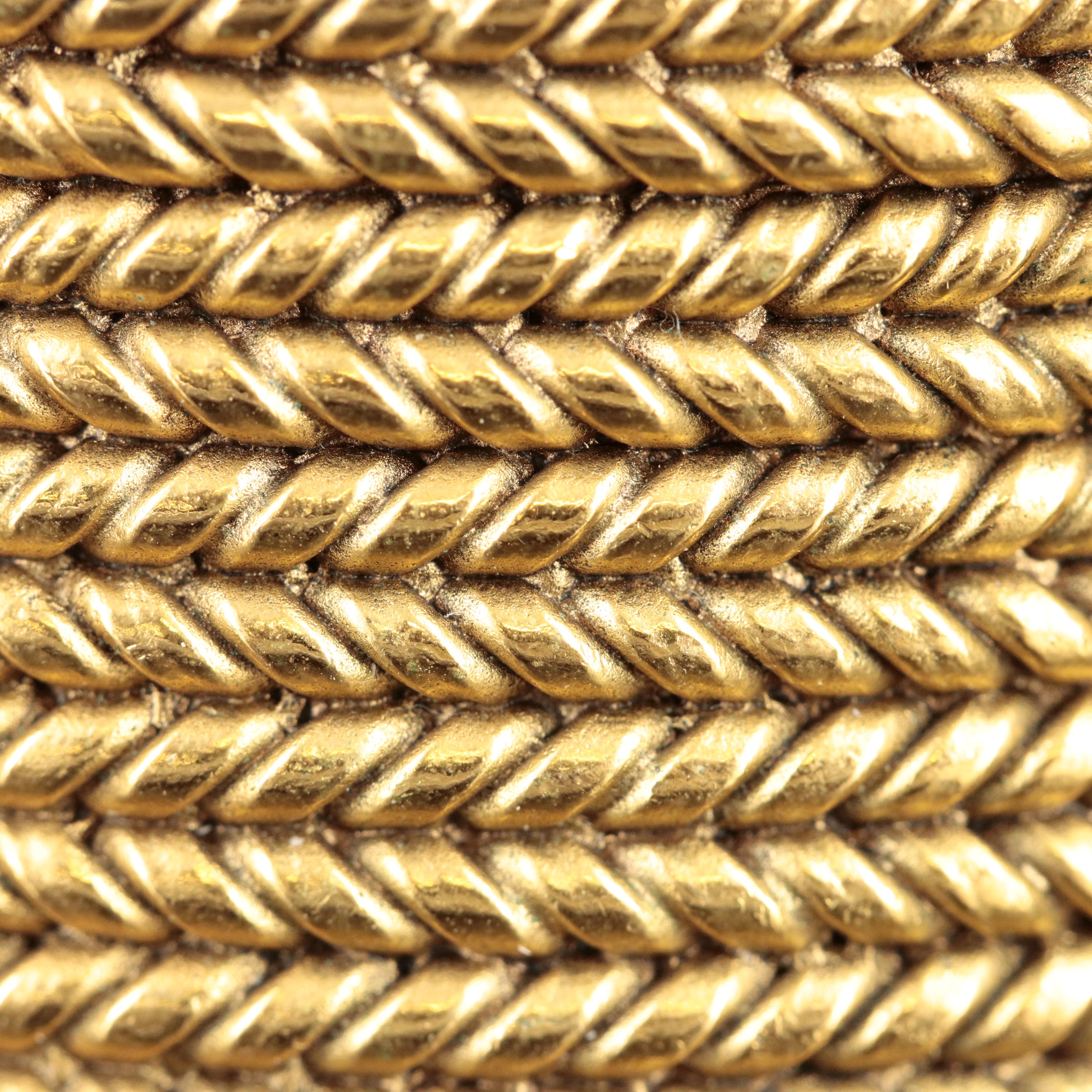 Chanel Extra Wide Braided Cuff with CC Logo