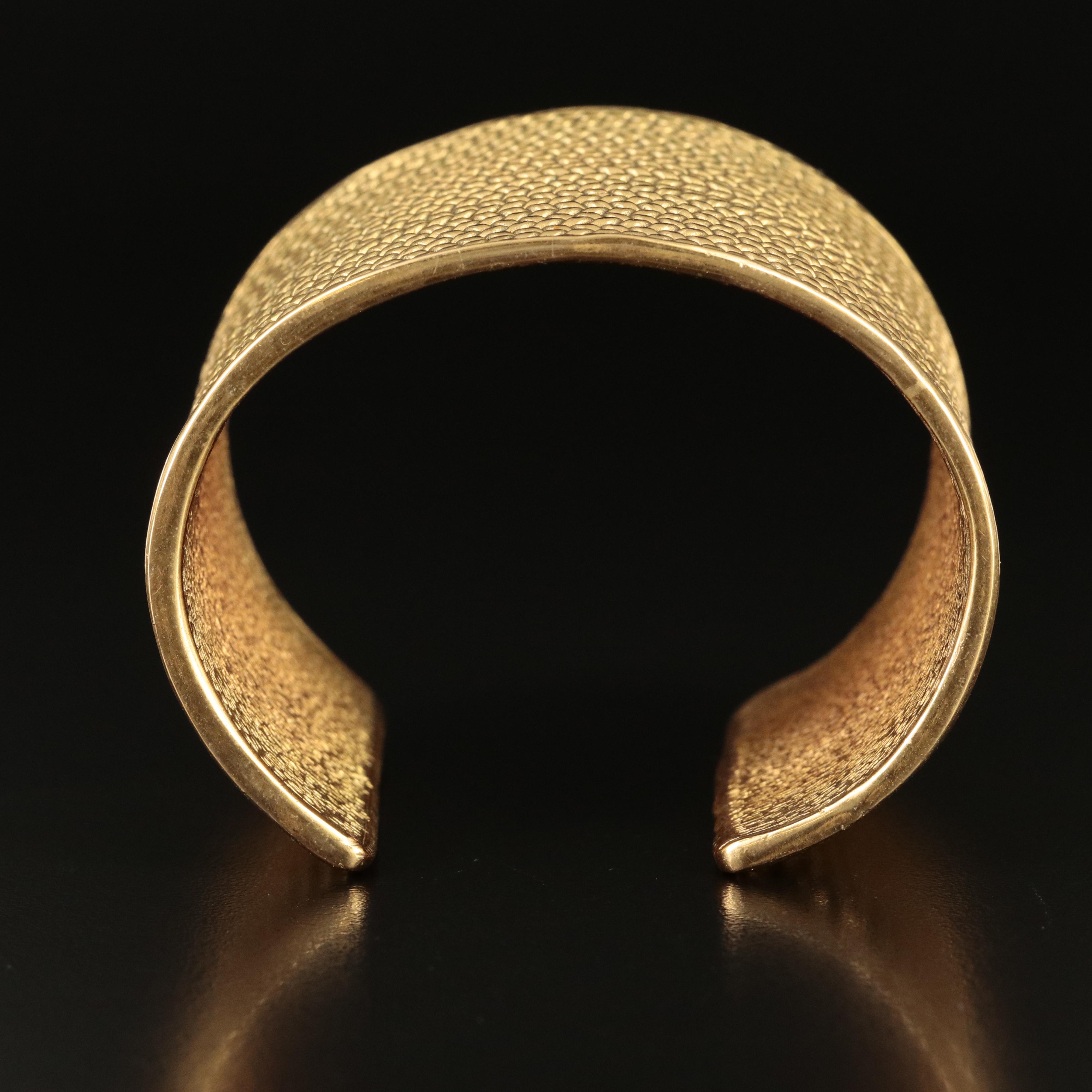 Chanel Extra Wide Braided Cuff with CC Logo