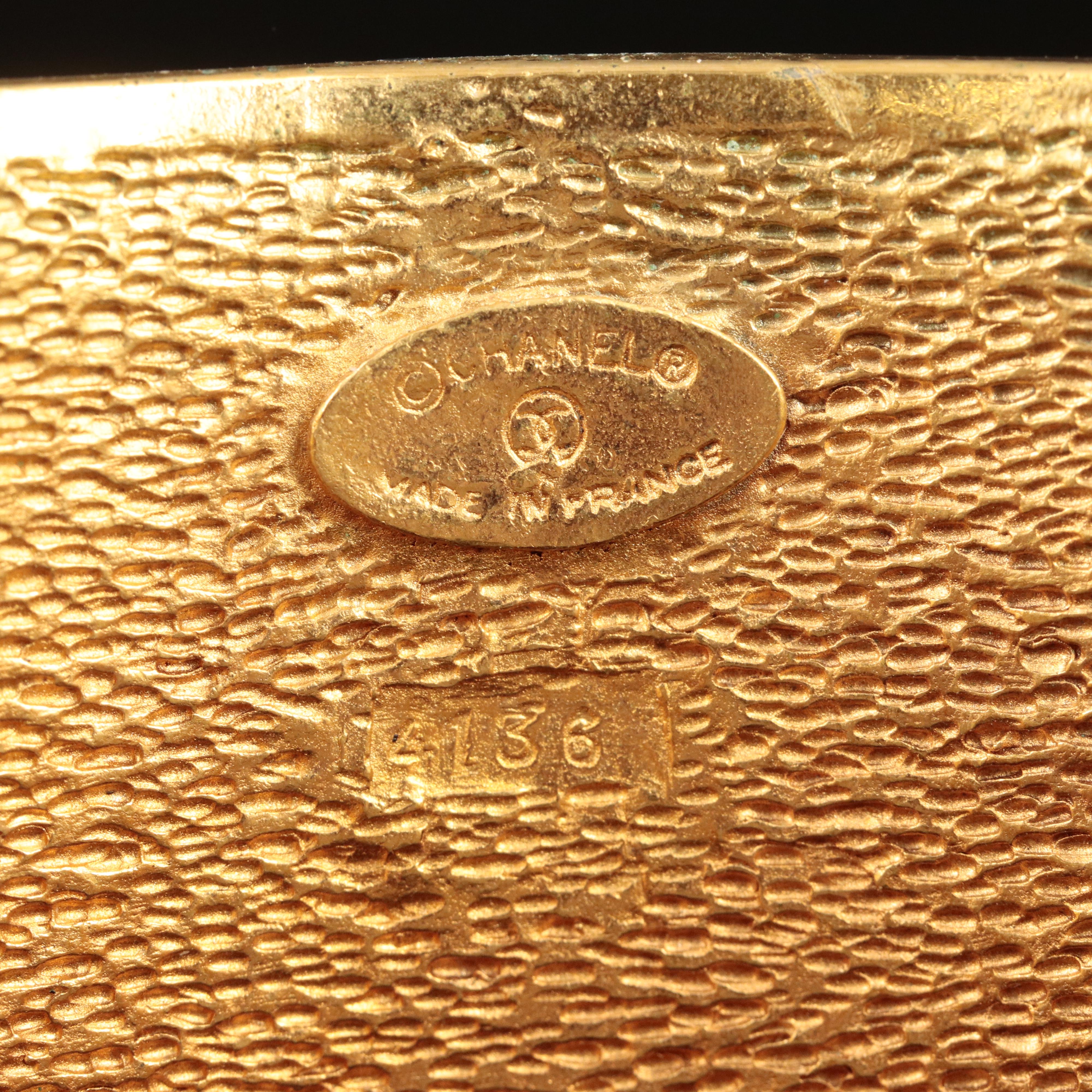 Chanel Extra Wide Braided Cuff with CC Logo