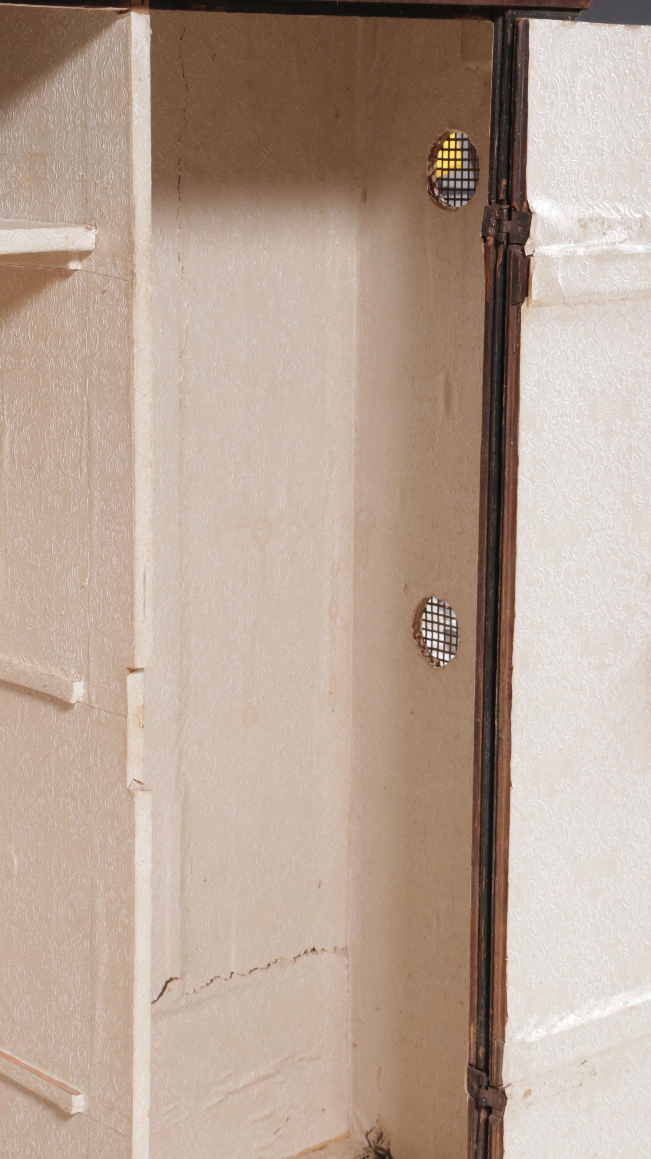 Northern European Paint-Decorated Pine Wardrobe, Dated 1844