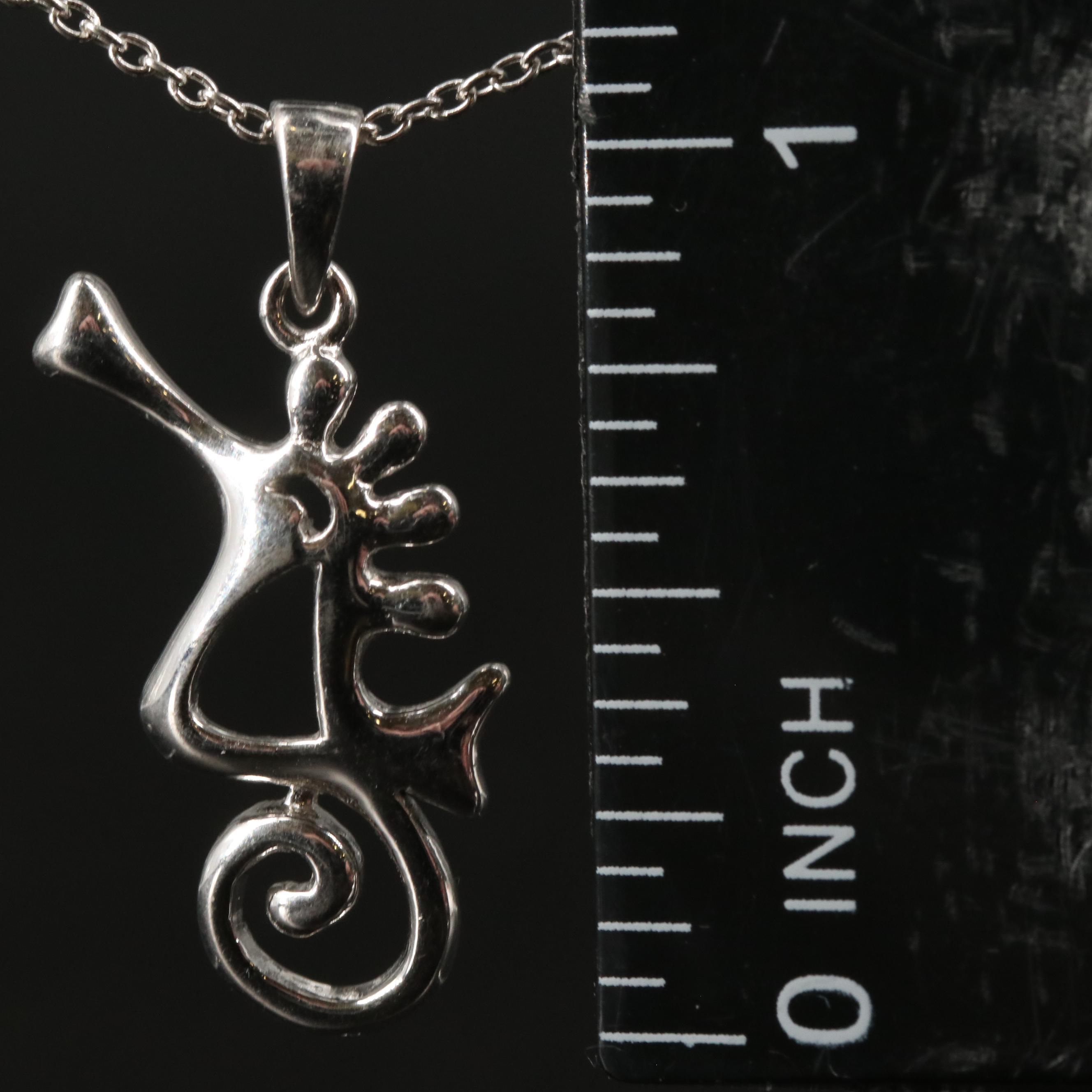 Sterling Seahorse Pendant Necklace