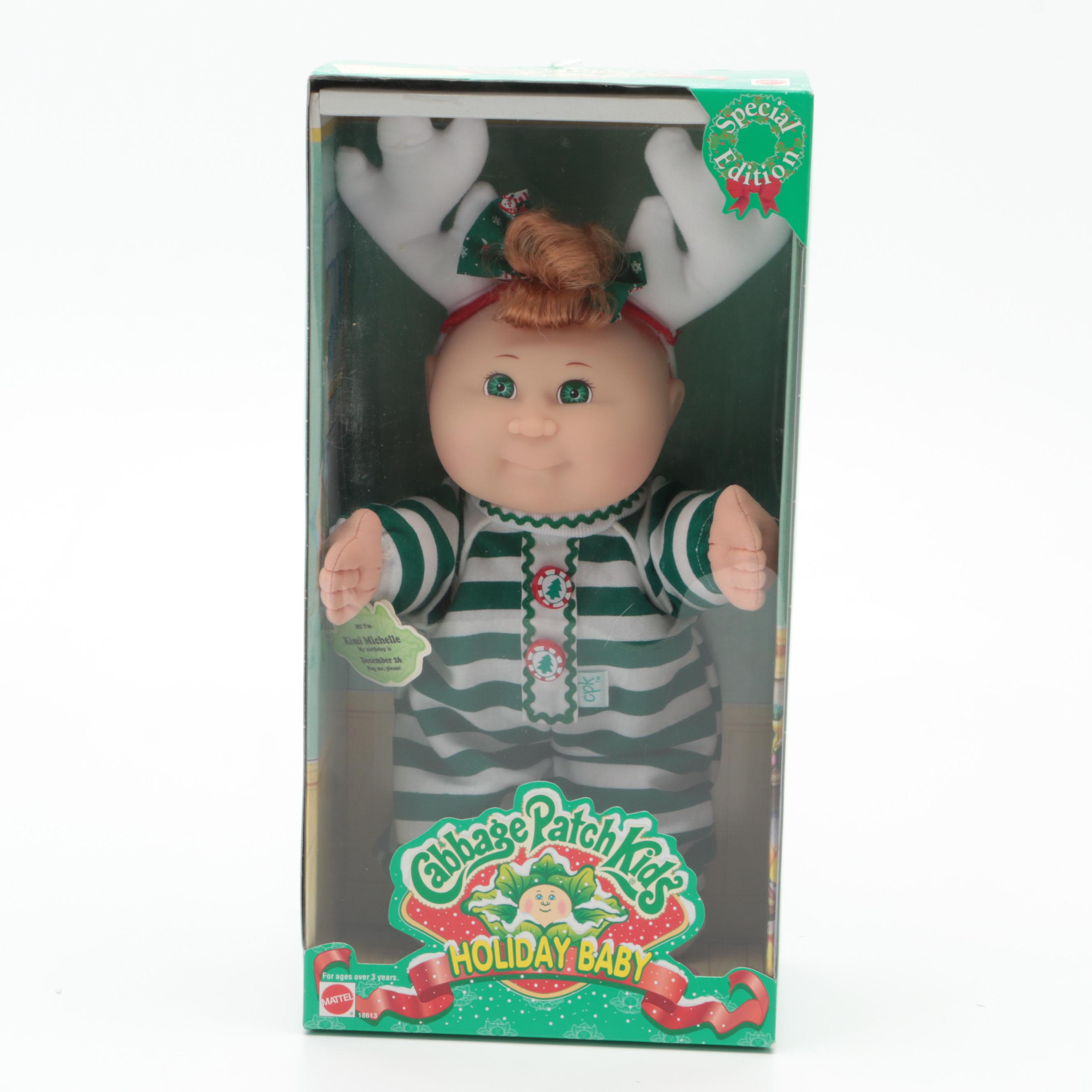 Matell Special Edition Cabbage Patch Kids Holiday Doll with Other Doll