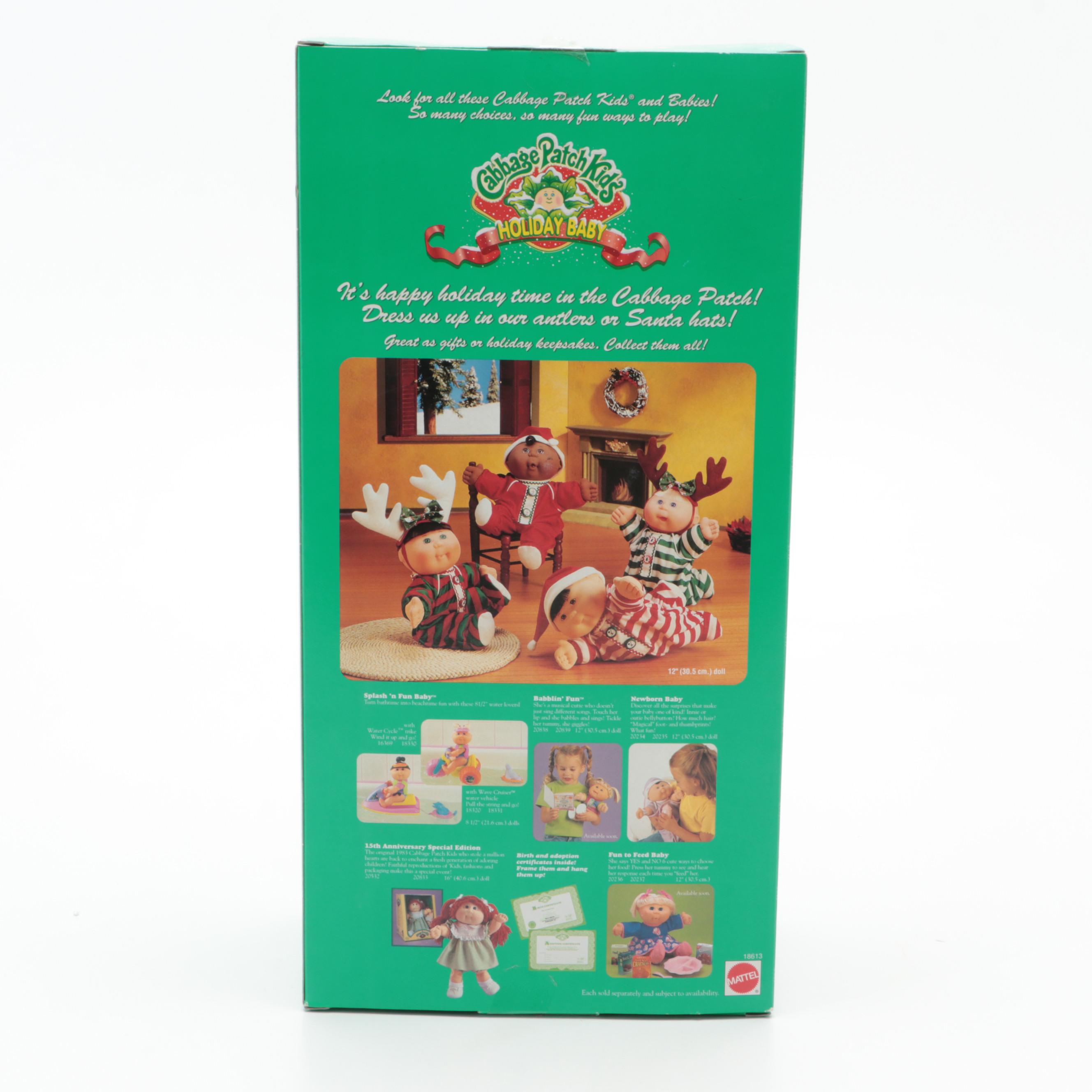Matell Special Edition Cabbage Patch Kids Holiday Doll with Other Doll