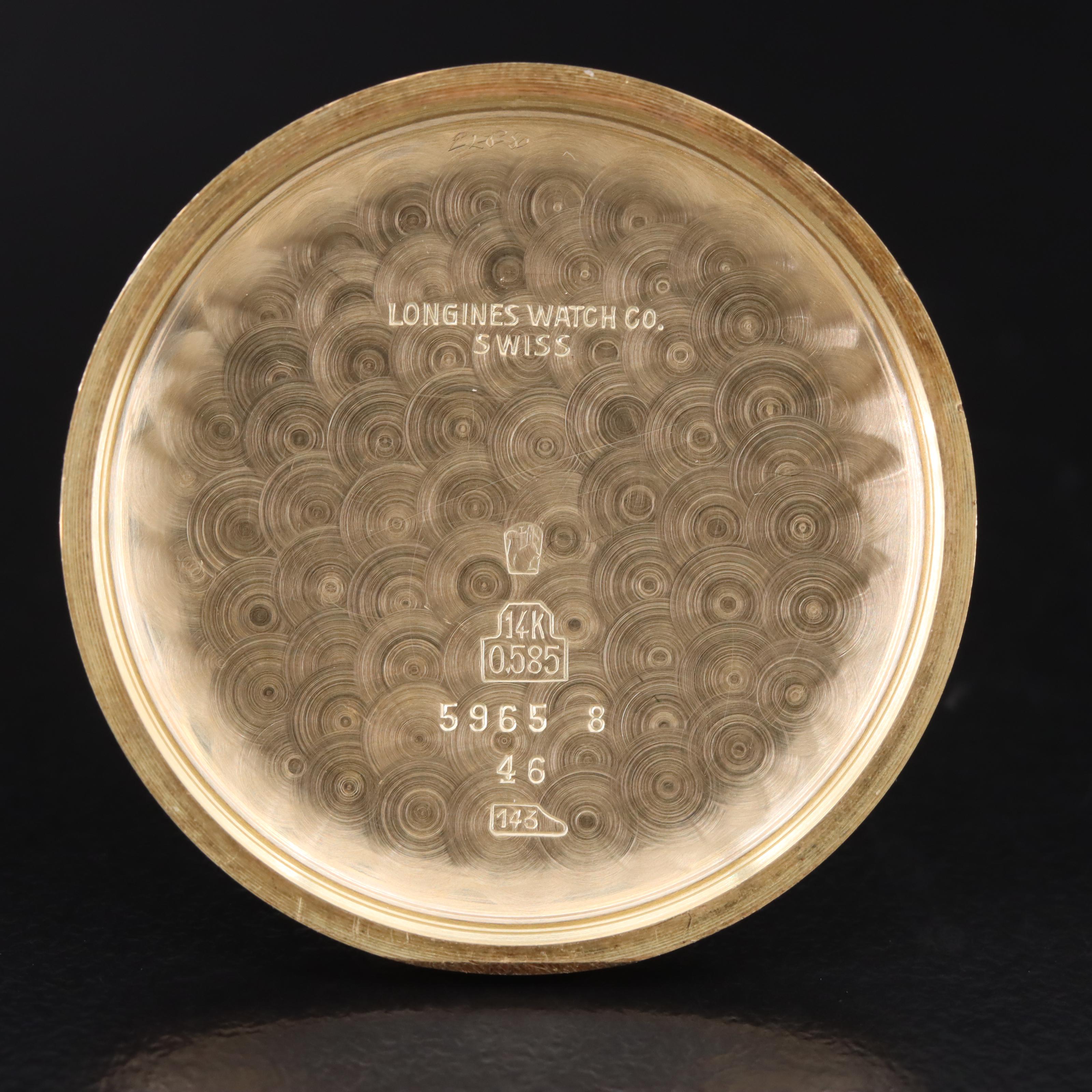 1952 14K Longines Chronograph Watch