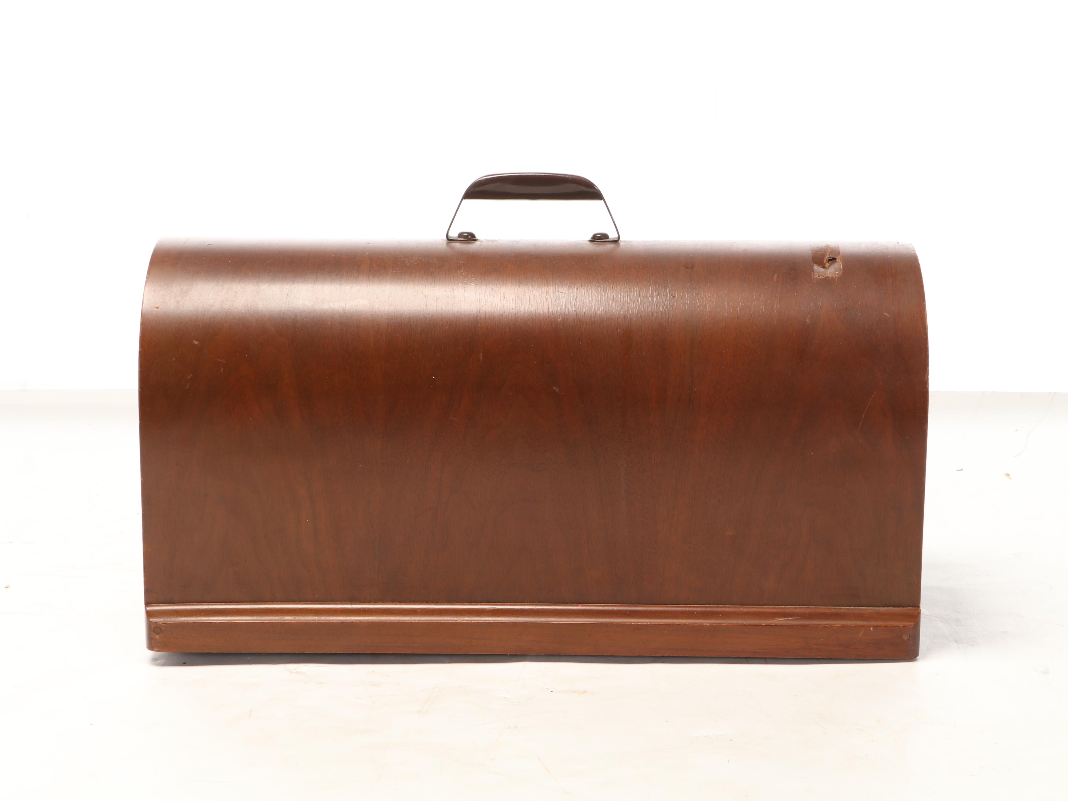 Singer Sewing Machine with Bentwood Case, 1952