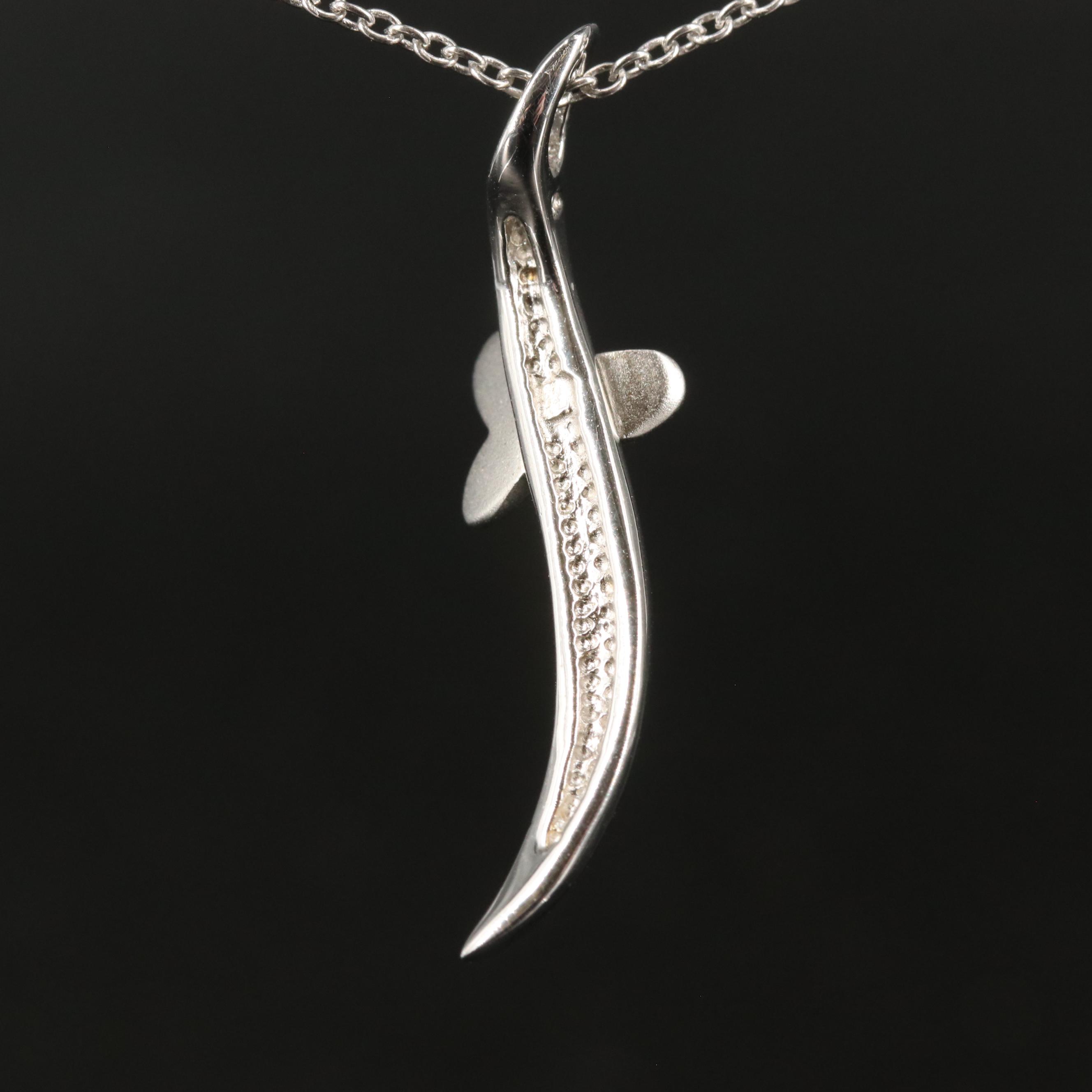 Sterling Pendant with Butterfly Necklace