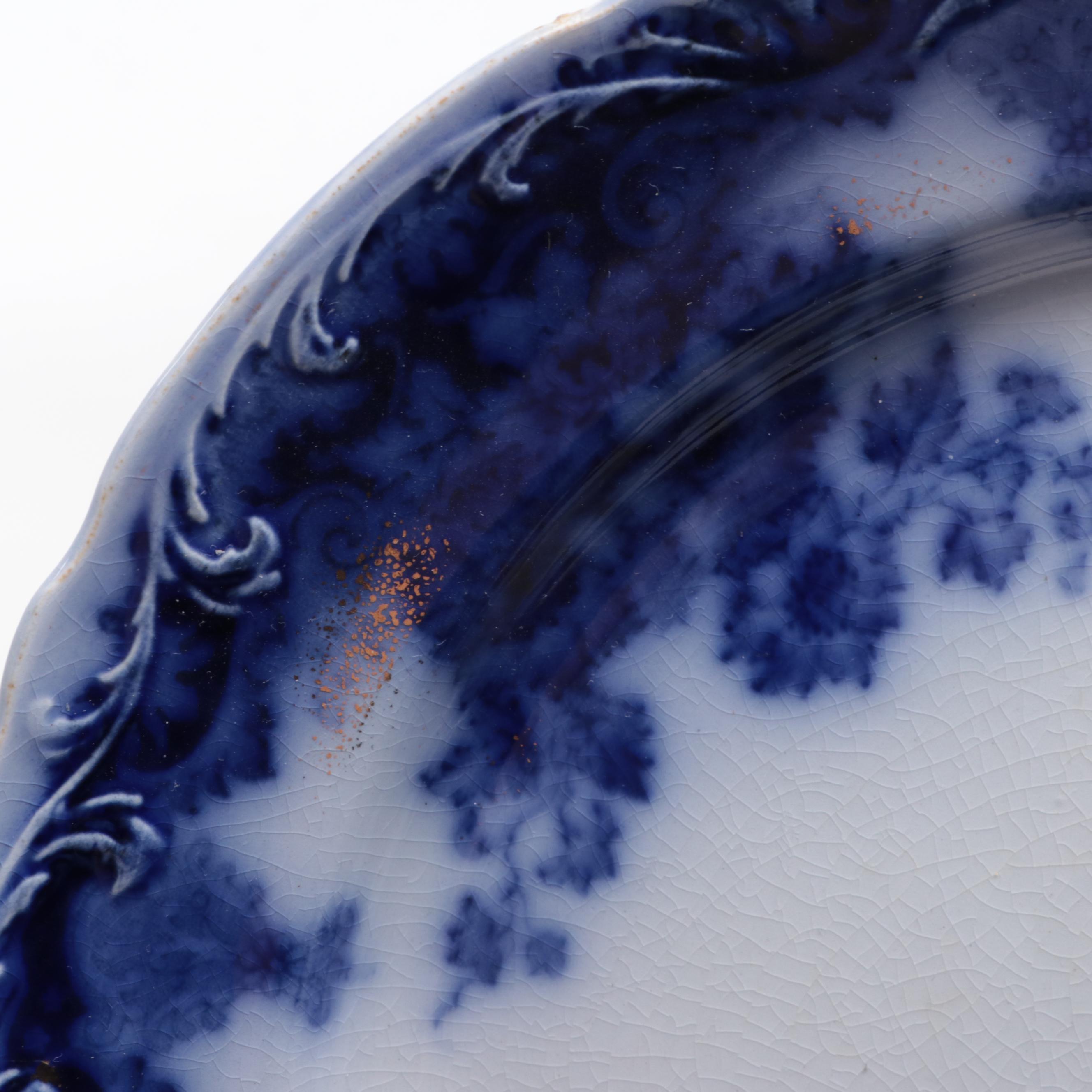 Joseph Heath "Ontario Lake Scenery" Platter and Other Earthenware Plates