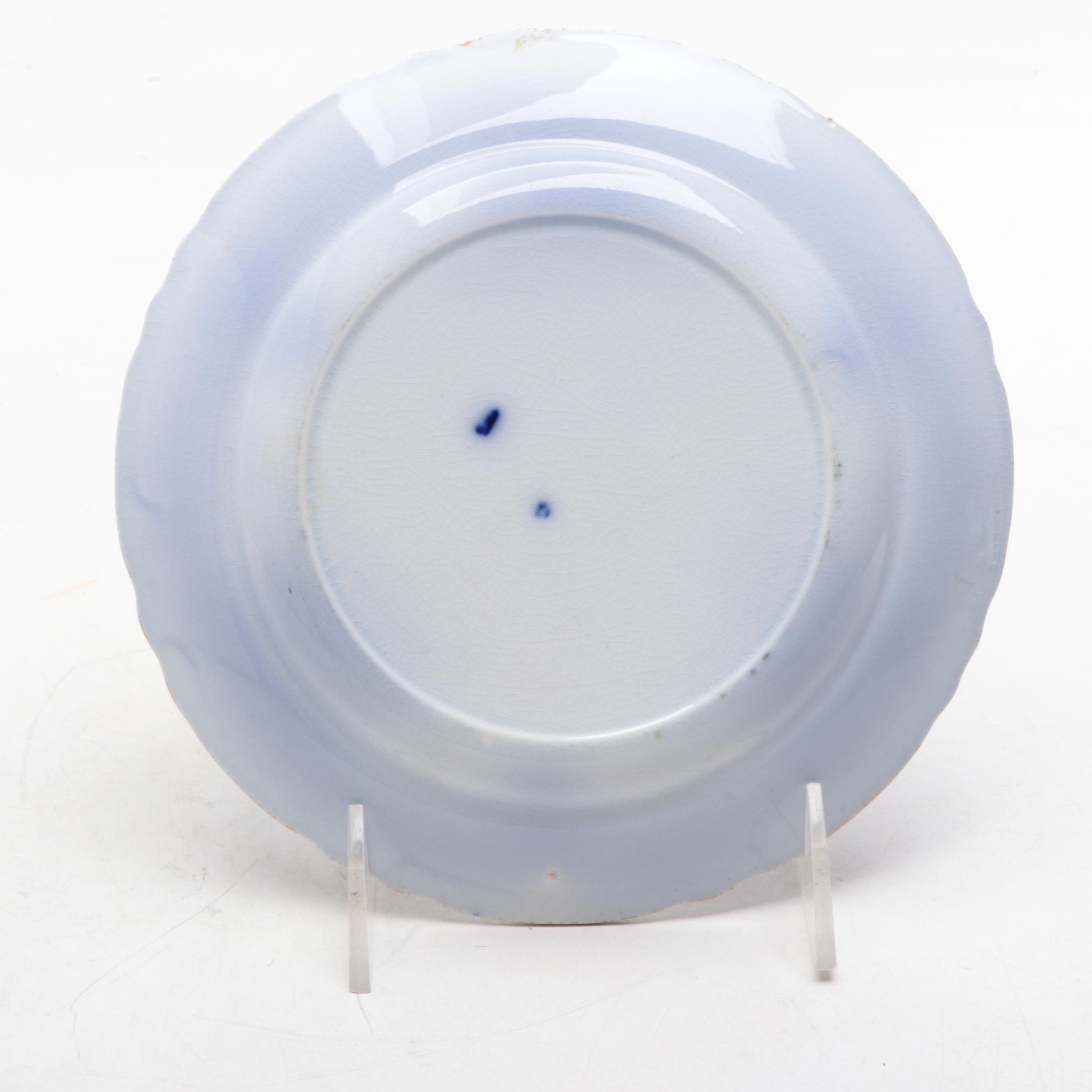 Joseph Heath "Ontario Lake Scenery" Platter and Other Earthenware Plates