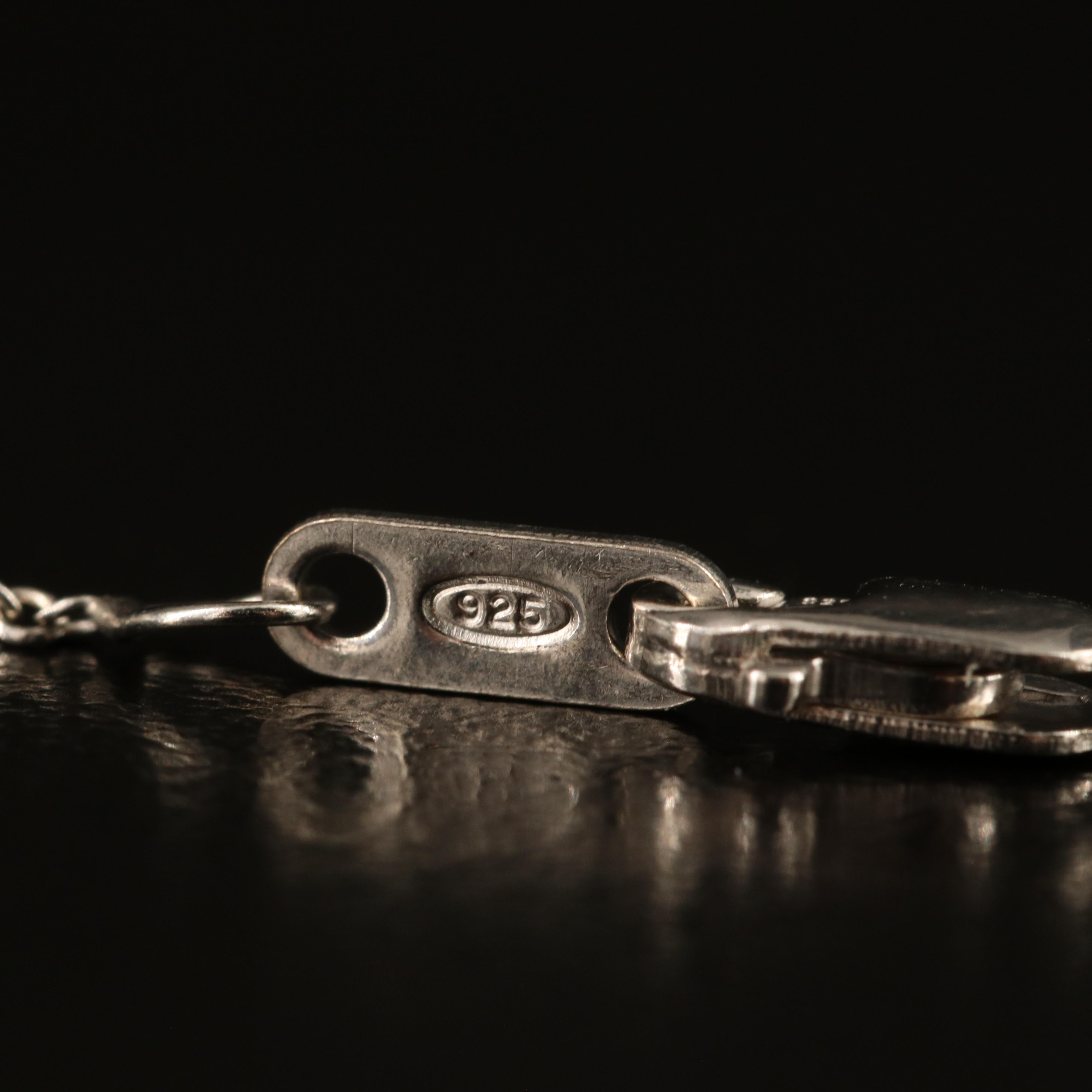 Sterling Sky Blue Topaz Crescent Moon Necklace