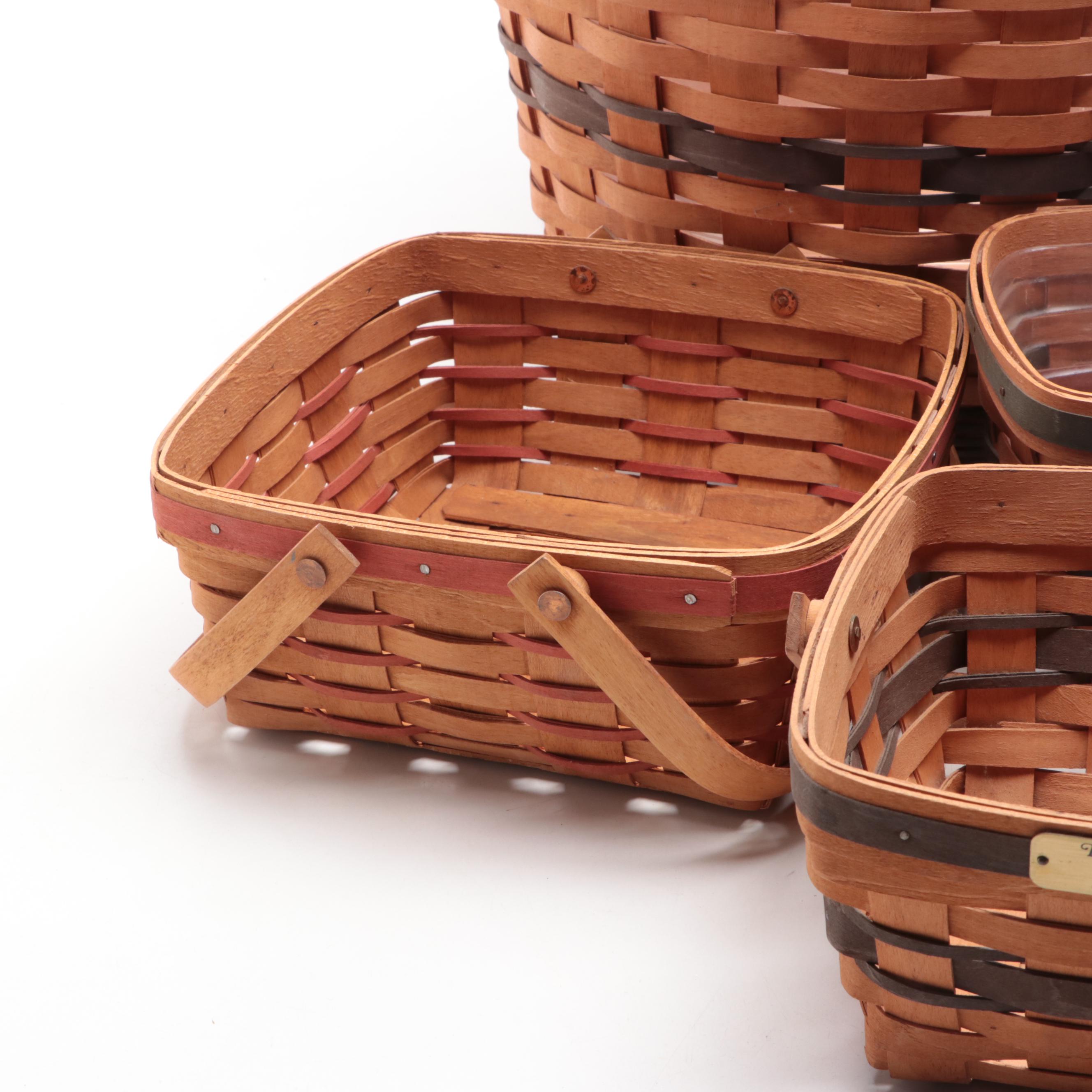 Longaberger Handmade Woven Maple Baskets