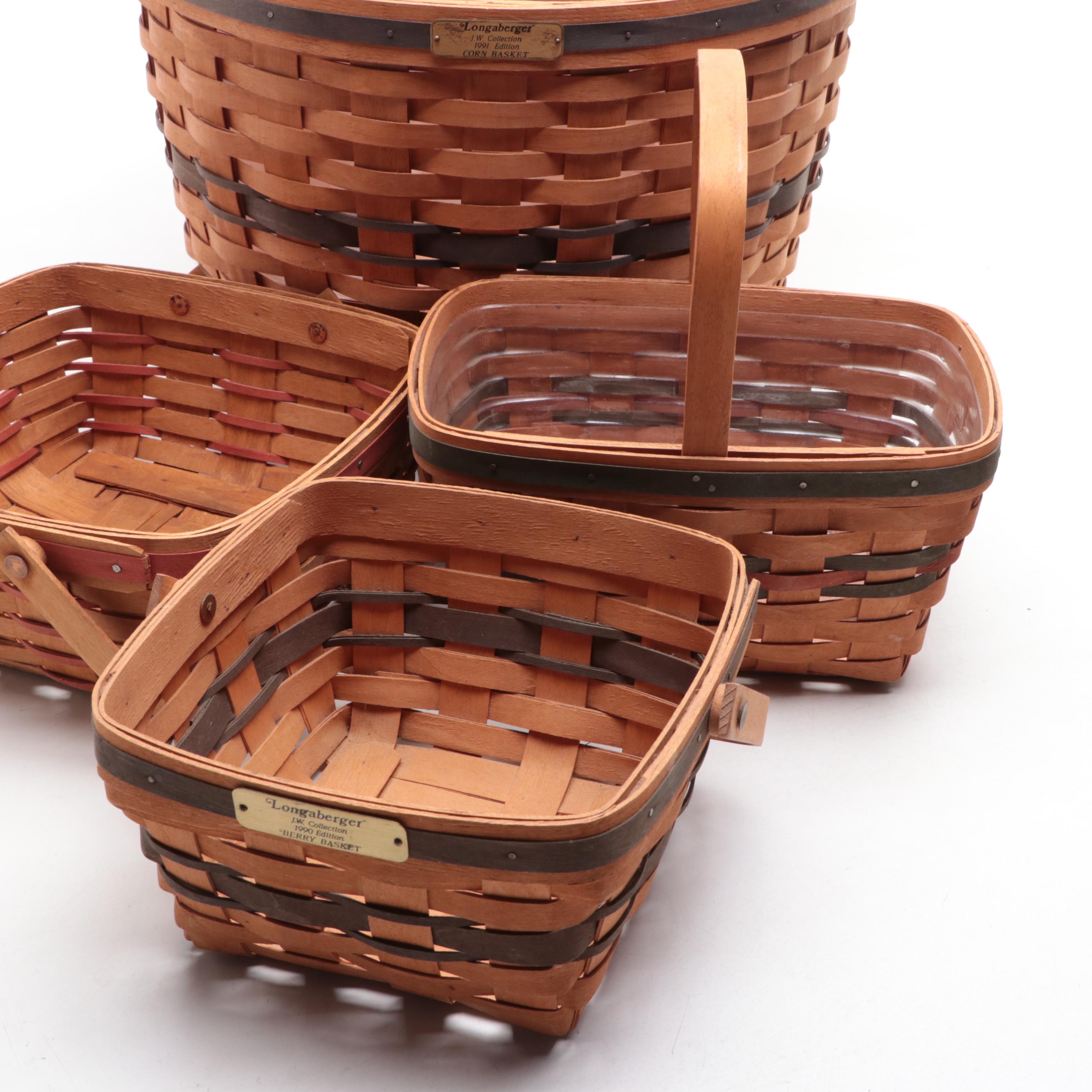 Longaberger Handmade Woven Maple Baskets