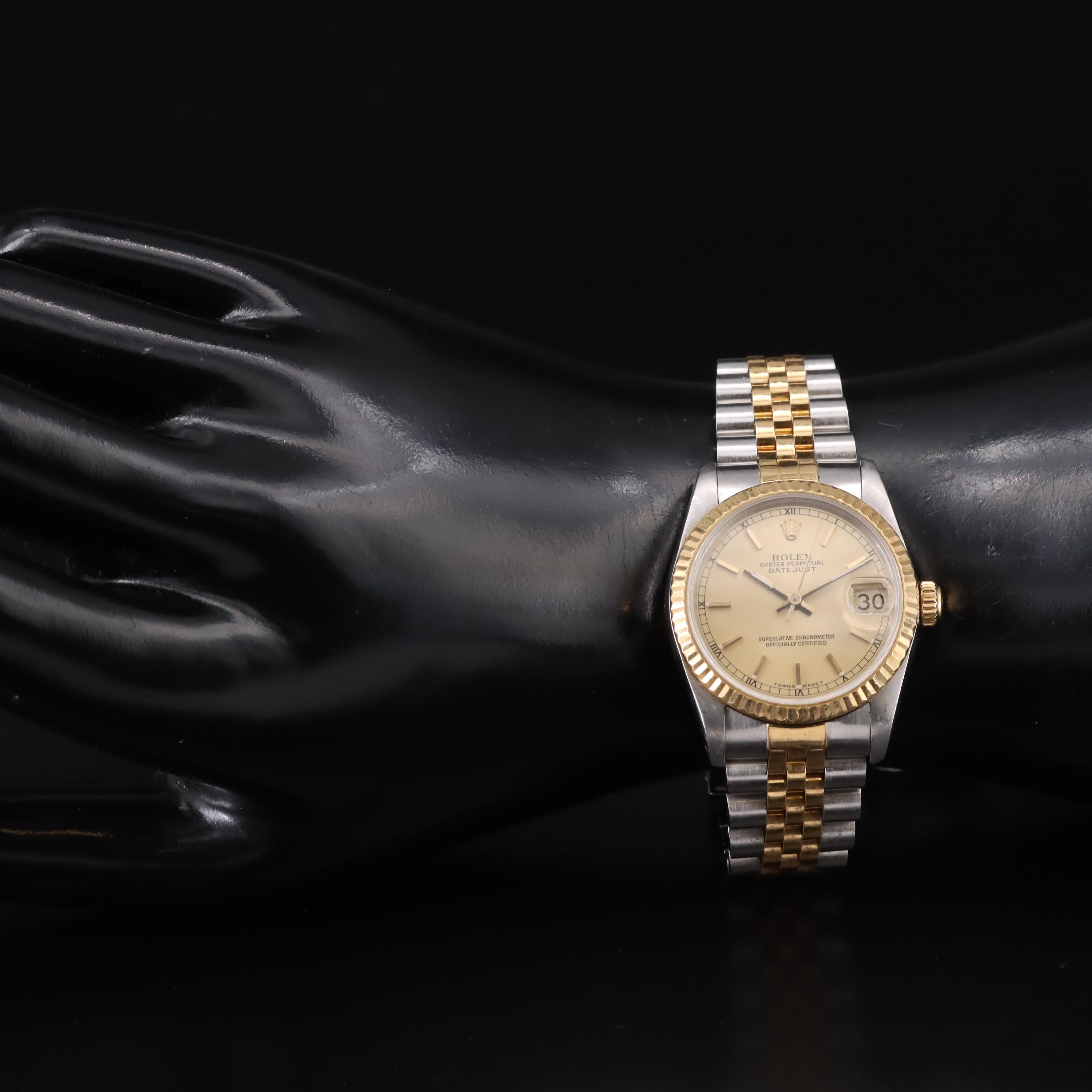 1987 - 1988 Rolex Oyster Perpetual Datejust Midsize Watch