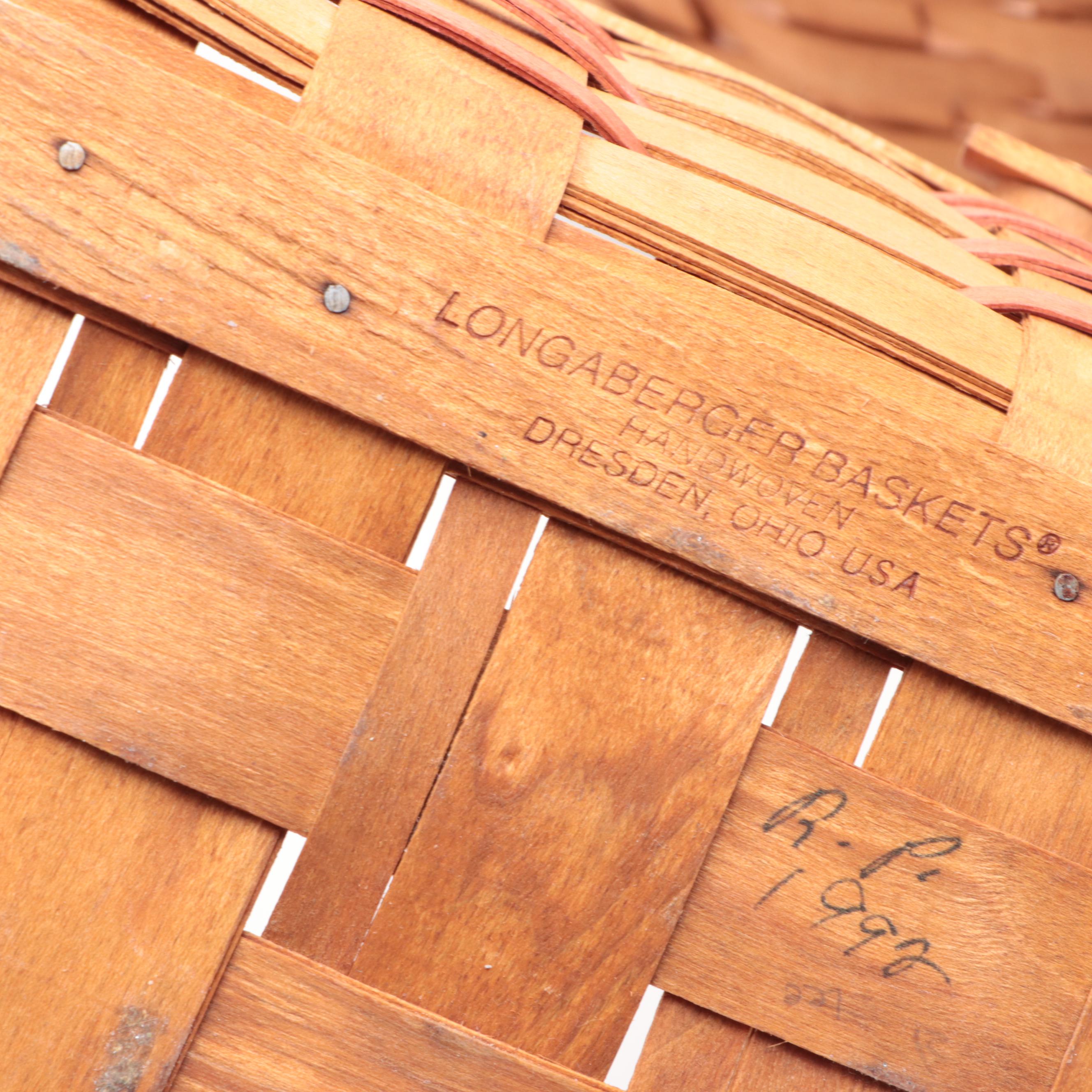 Longaberger Handmade Woven Maple Baskets