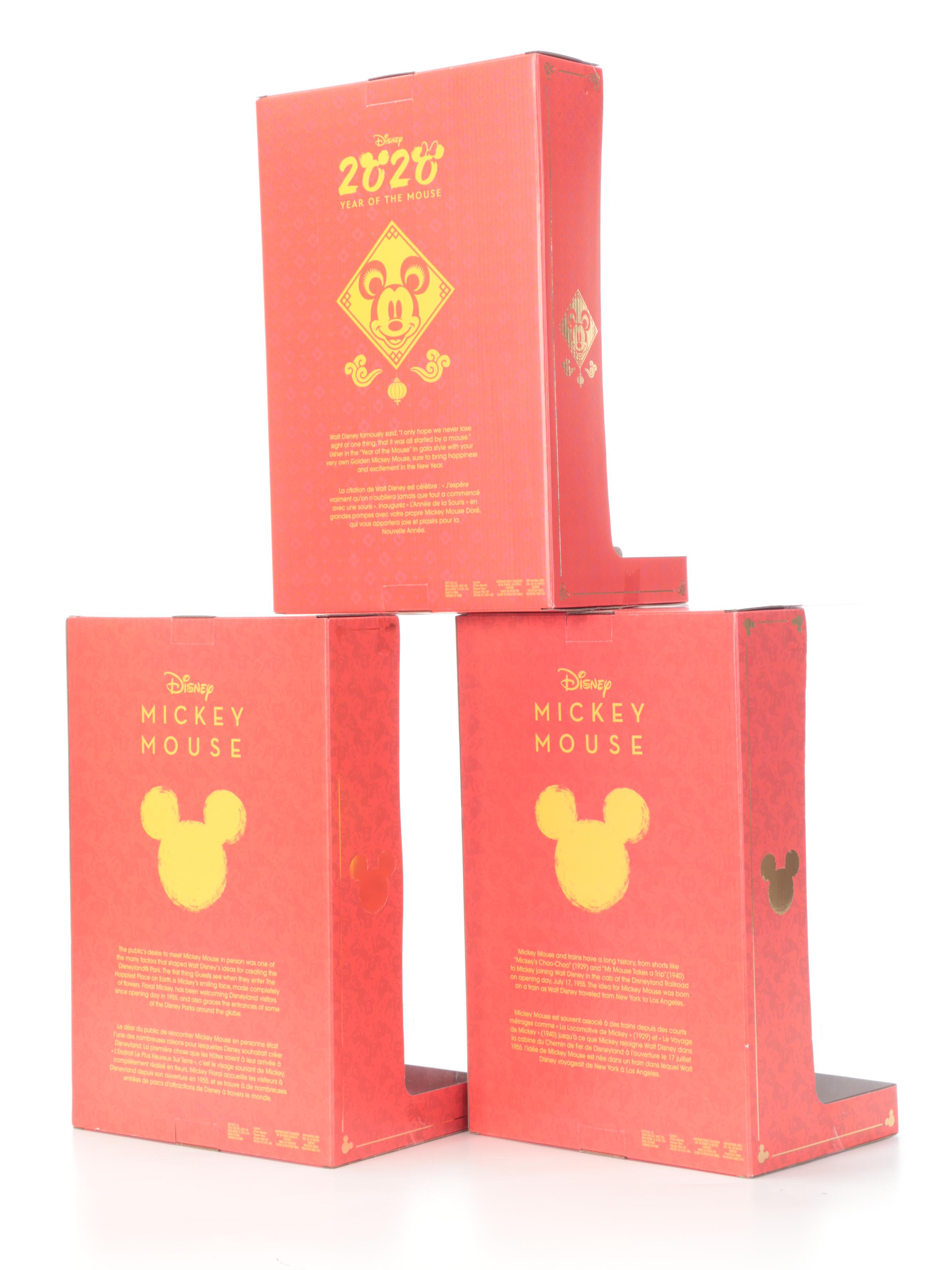 Disney Limited Edition Mickey Mouse "Year of the Mouse" Collection Plush Figures