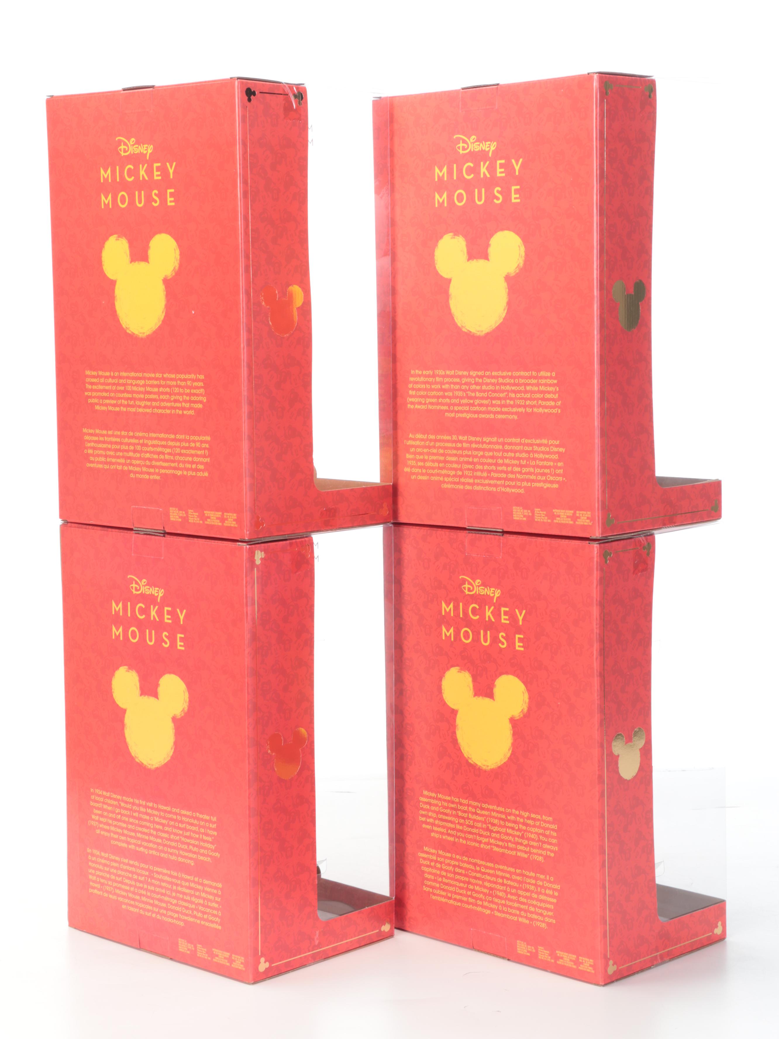 Disney Limited Edition Mickey Mouse "Year of the Mouse" Collection Plush Figures