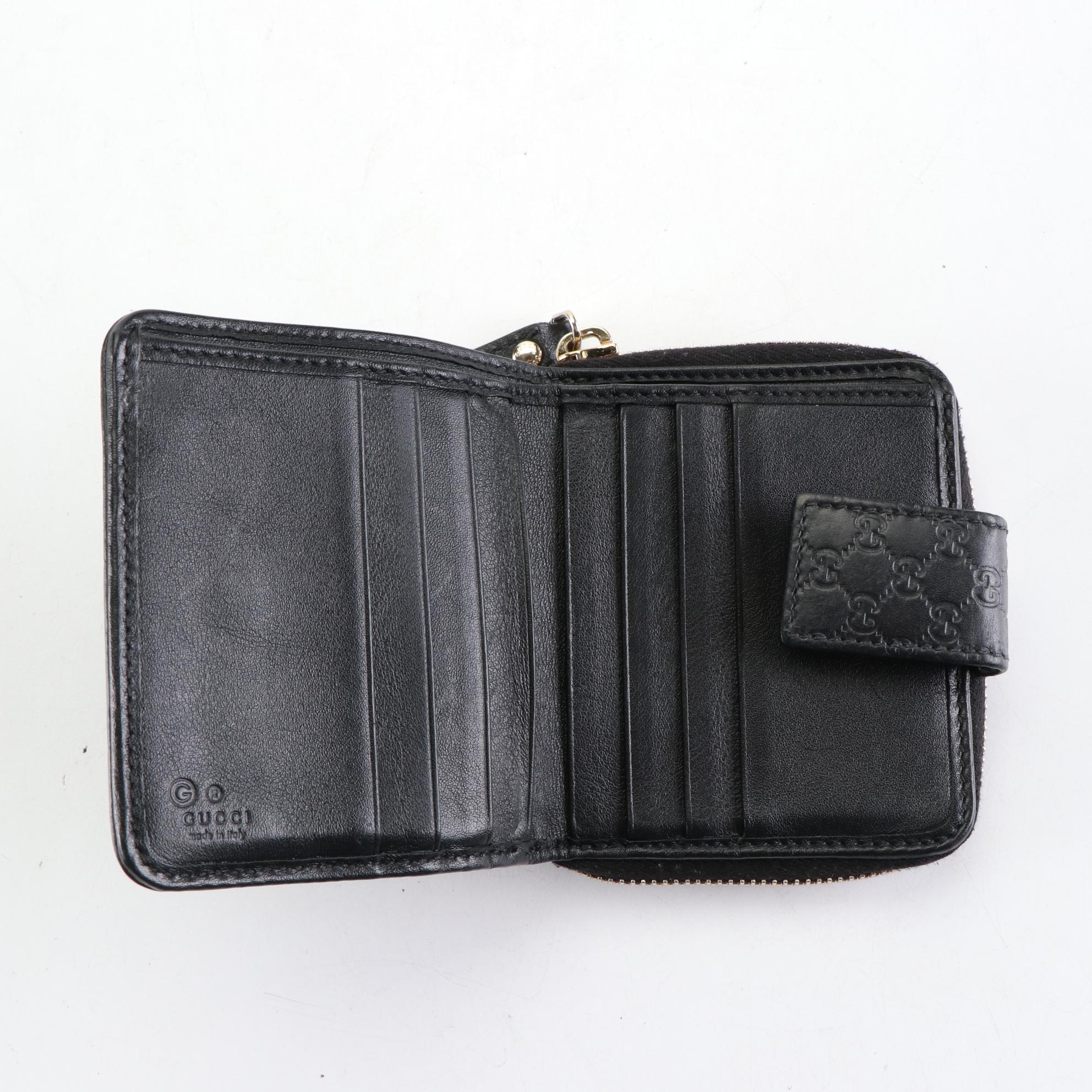 Gucci Wallet in Black Microguccissima Leather