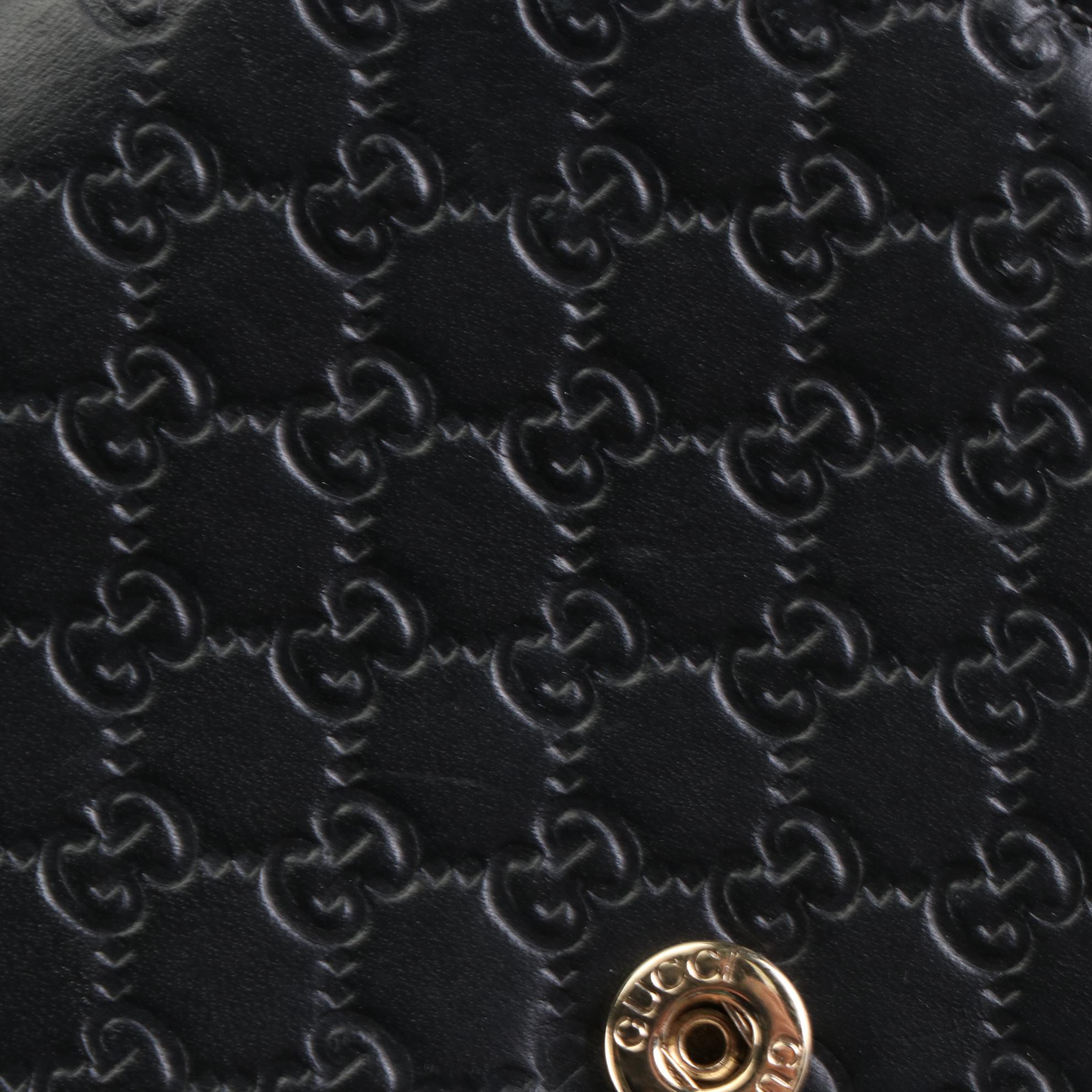Gucci Wallet in Black Microguccissima Leather