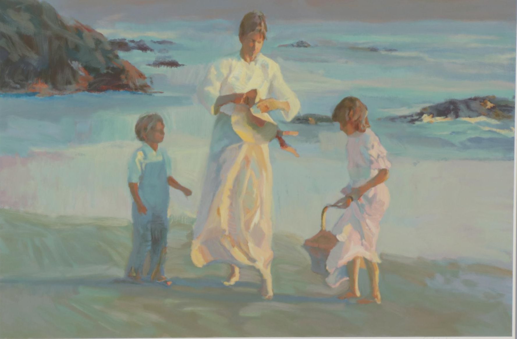 Don Hatfield Serigraph "Peaceful Days," Circa 1989