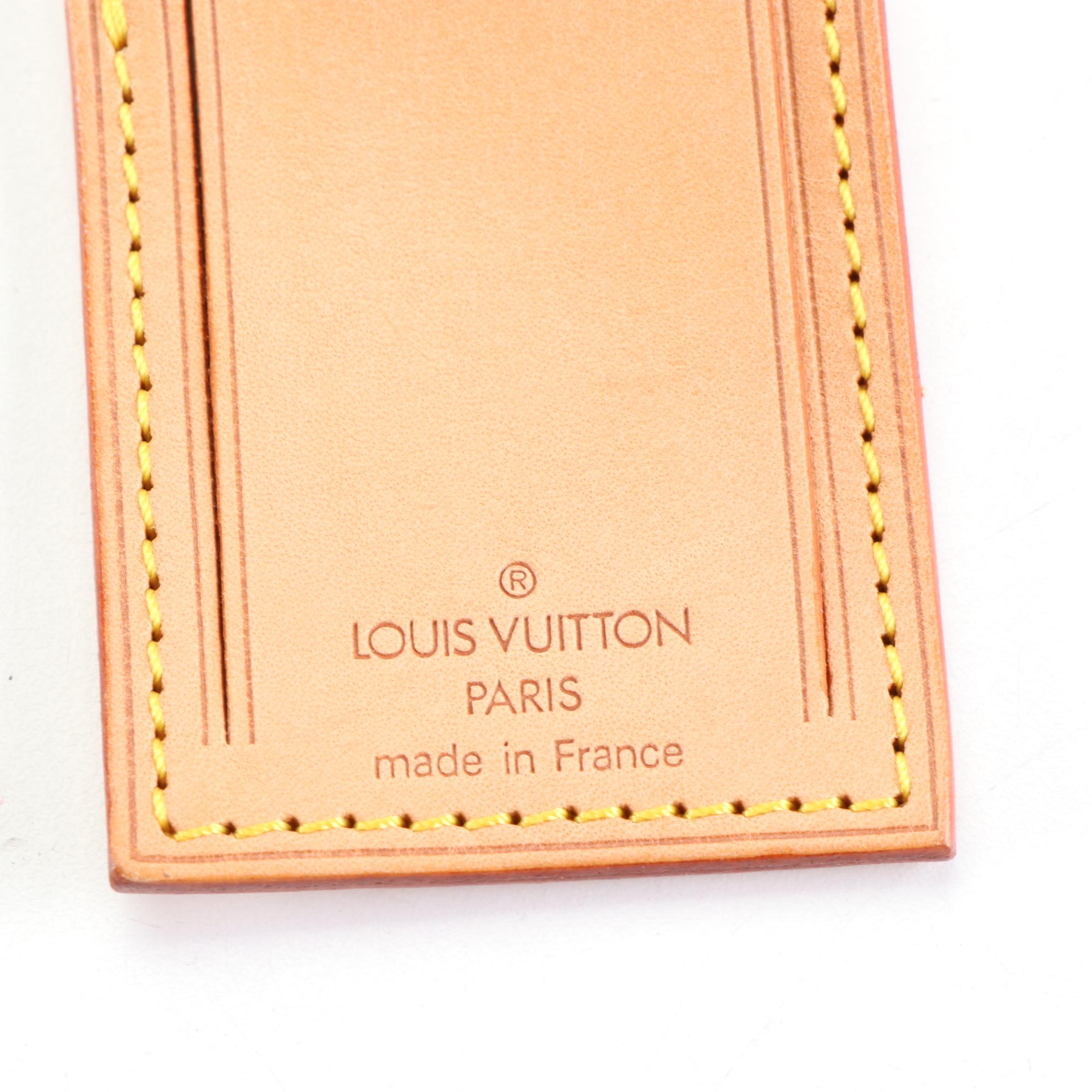 Louis Vuitton Luggage Tag in Vachetta Leather