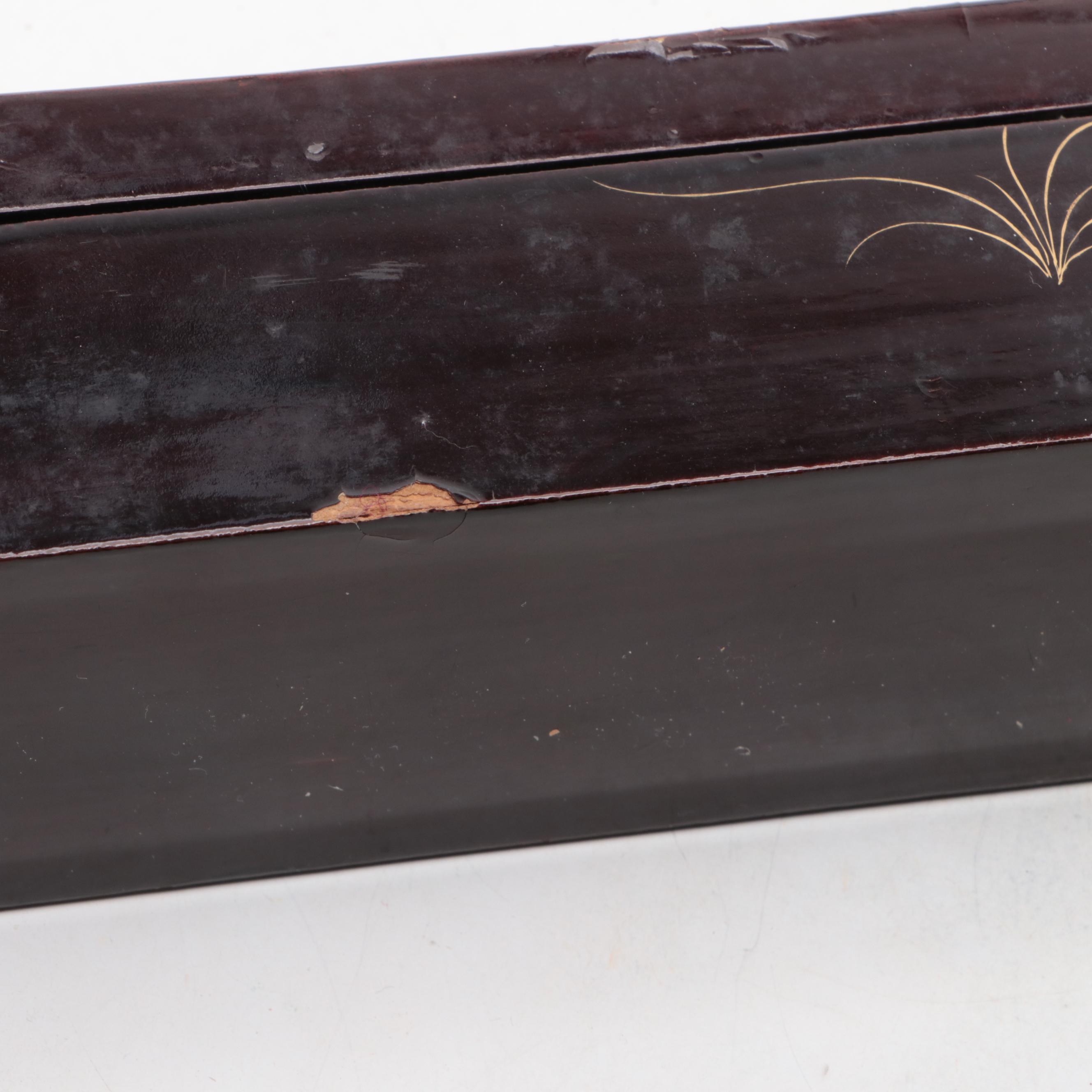 Japanese Handcrafted Folding Fans and Ceramic Dragon Ginger Jar