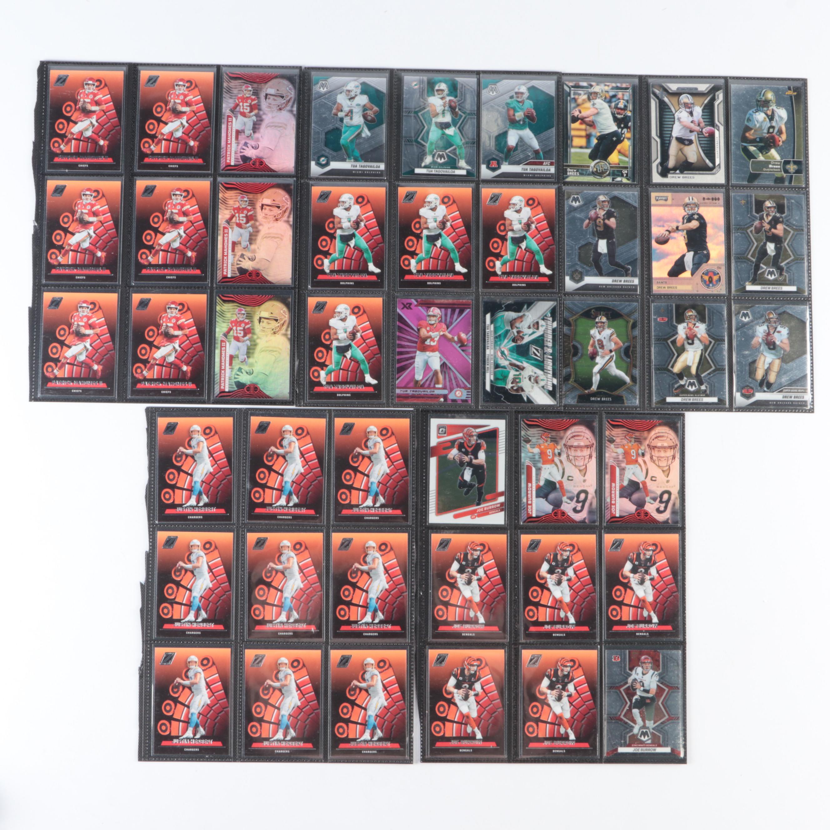 Donruss Optic and More Football Cards, with Joe Burrow and More, 1990s–2020s