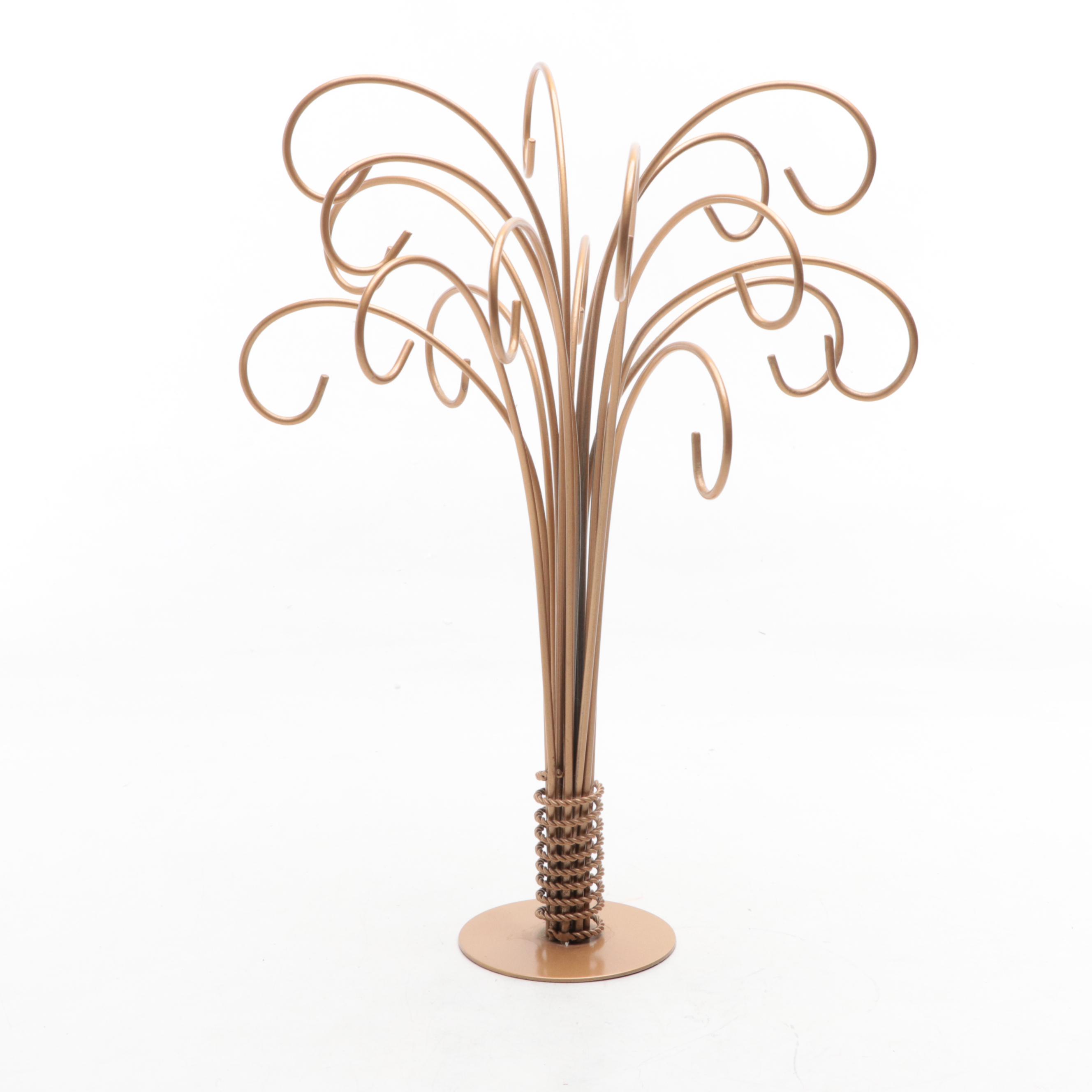 Disney "Its a Small World After All" Ornaments on Metal Tree