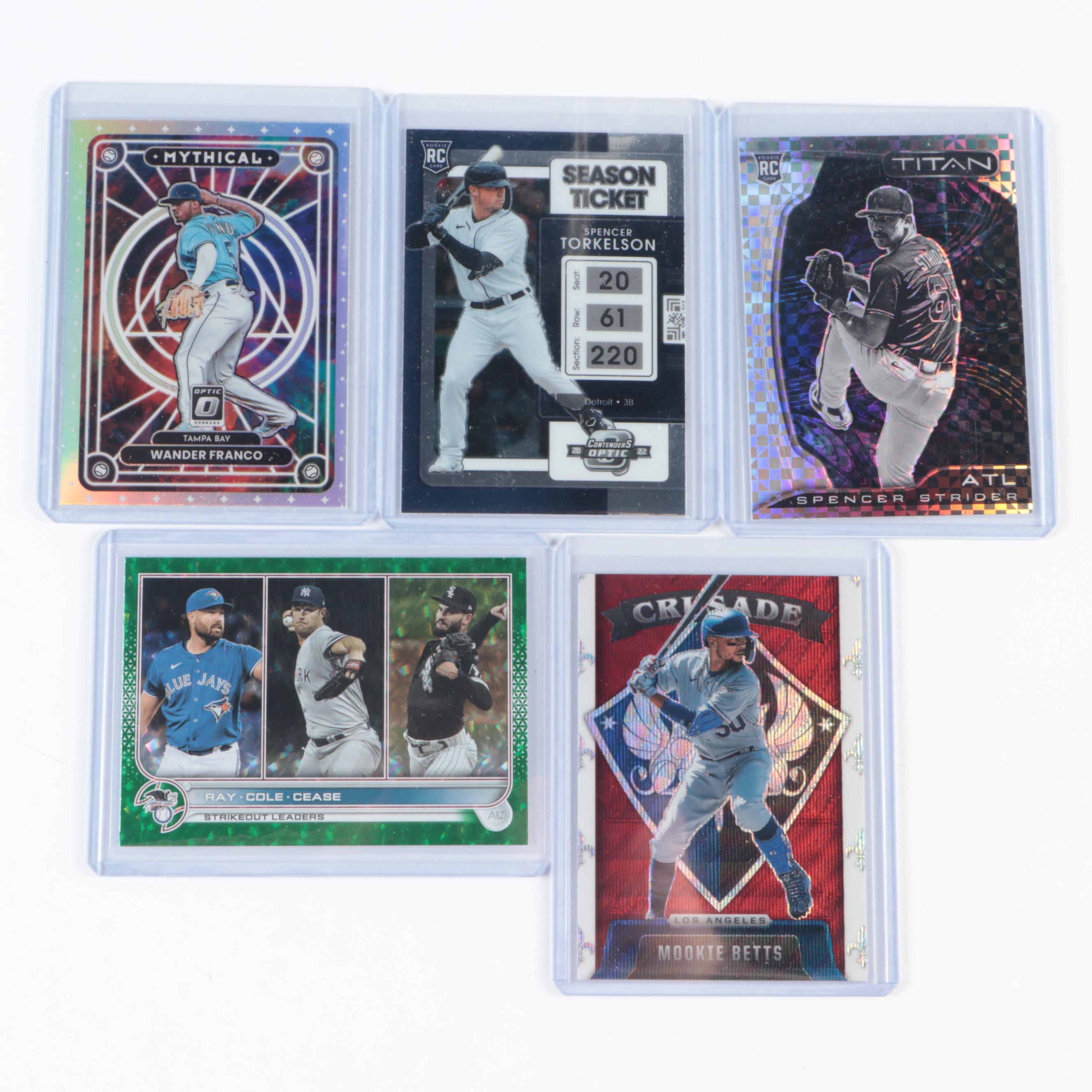 2017 A & G Mike Trout Mini Gold Border Graded PSA 9, with More Baseball Cards