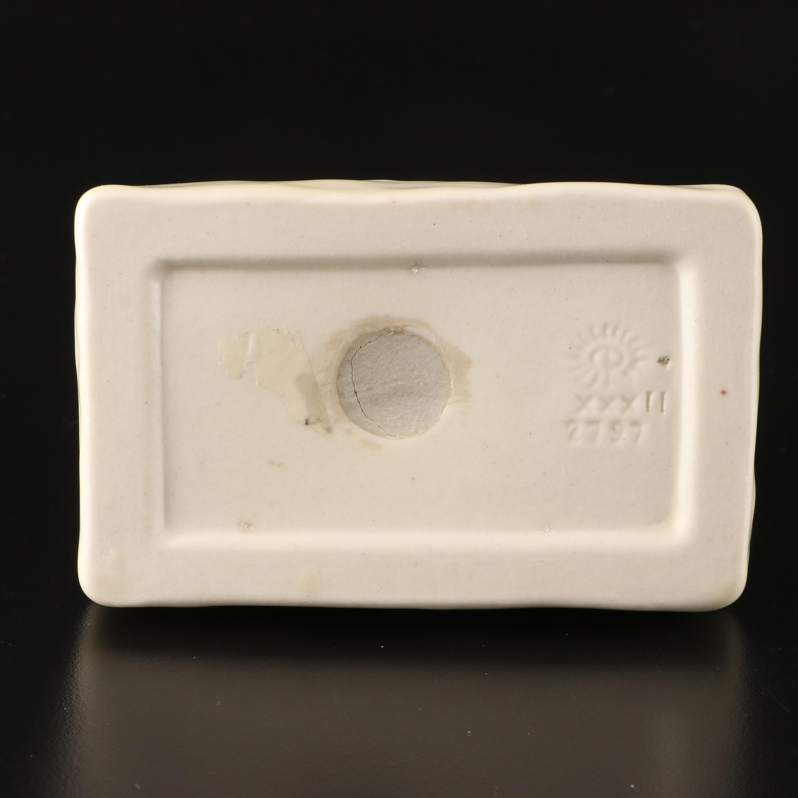 Rookwood Pottery Ivory Glaze Elephant Figurine and More