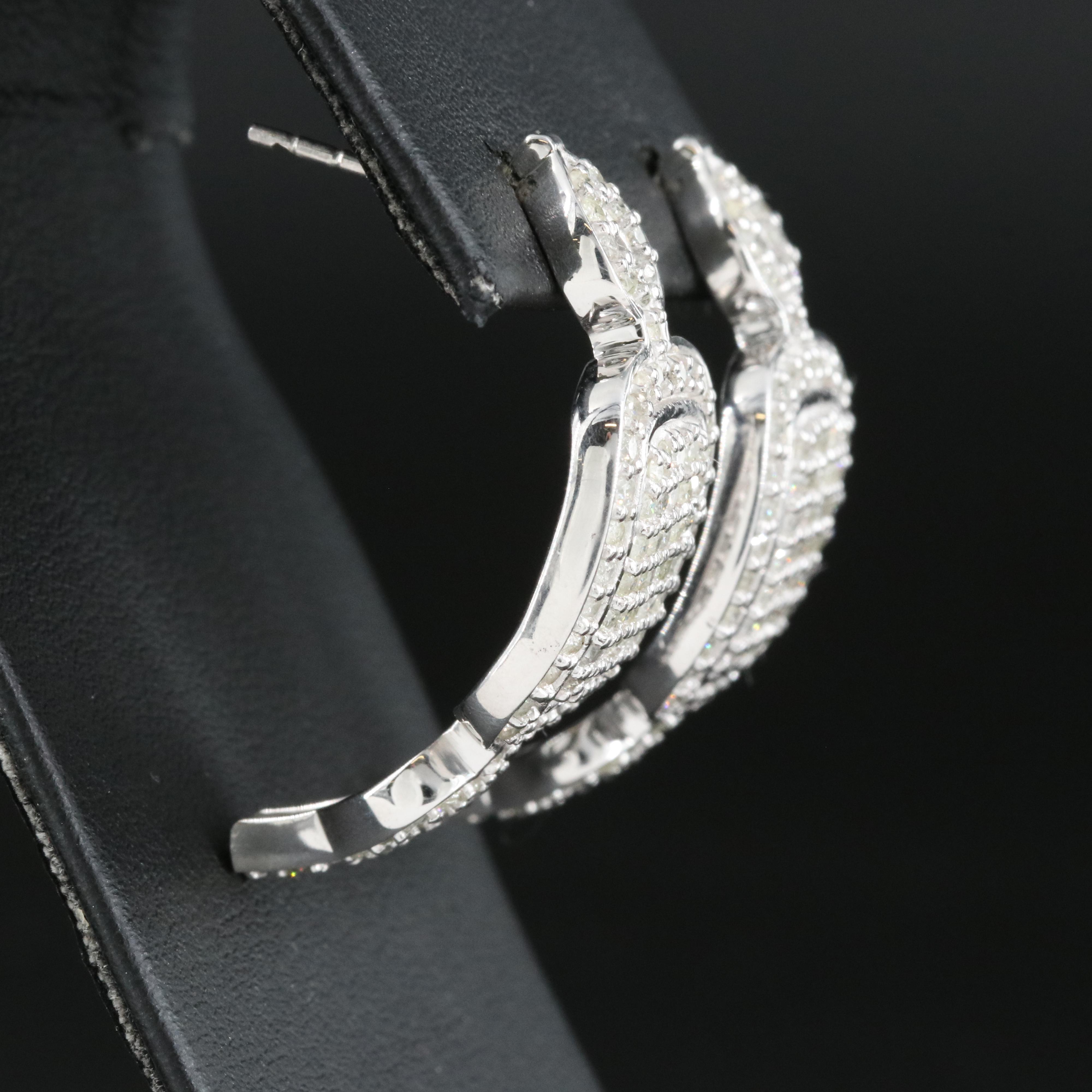 Sterling 2.00 CTW Diamond Earrings