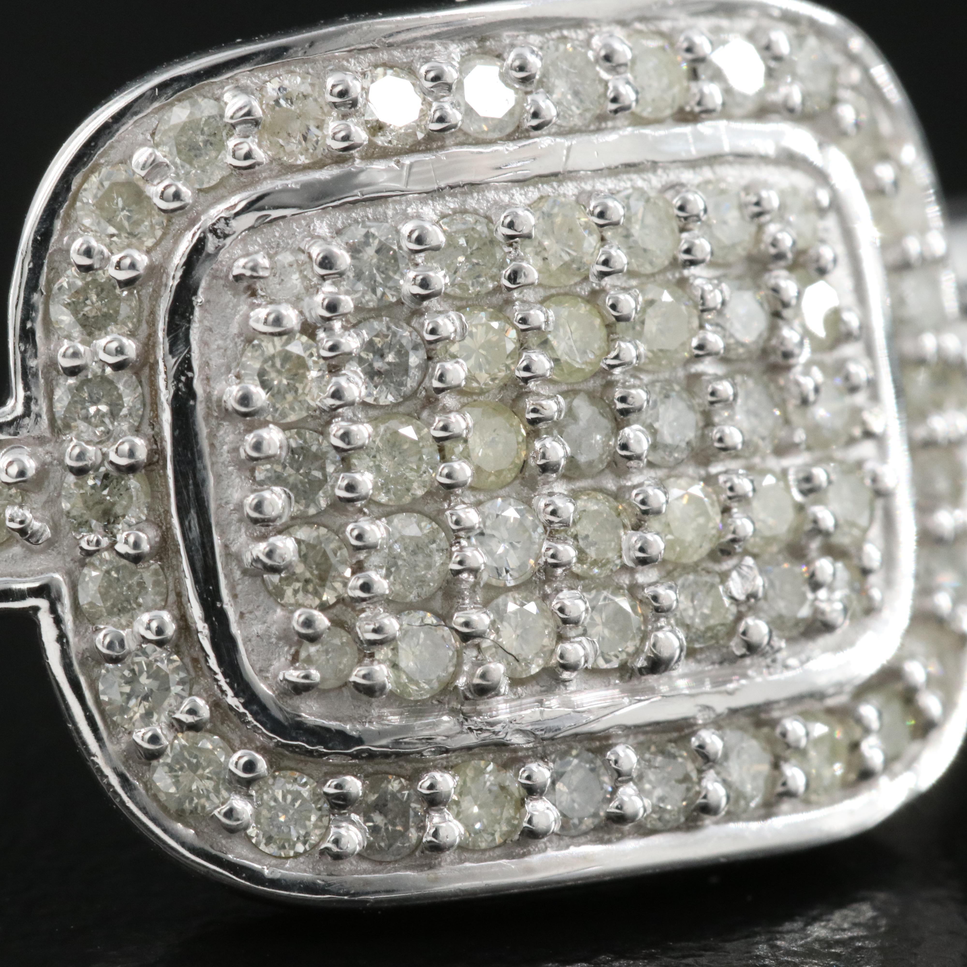 Sterling 2.00 CTW Diamond Earrings