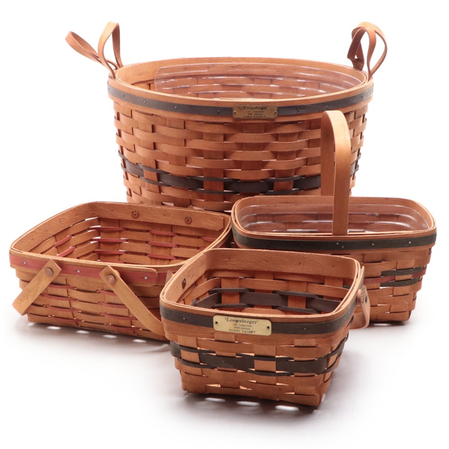 Longaberger Handmade Woven Maple Baskets